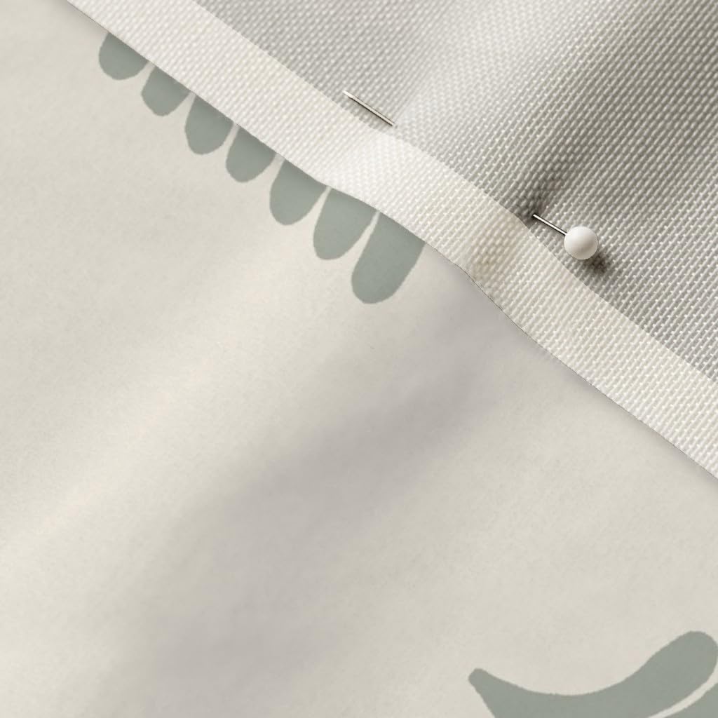 Forest Bear Cream Green Neutral Nursery Boys Mountain Woodland Printed Velvet Fabric by The Yard - Spoonflower Upholstery Fabric for Home Decor, Apparel & DIY Projects - Perfect for Nursery Curtains, Throw Pillows & Kids Clothing