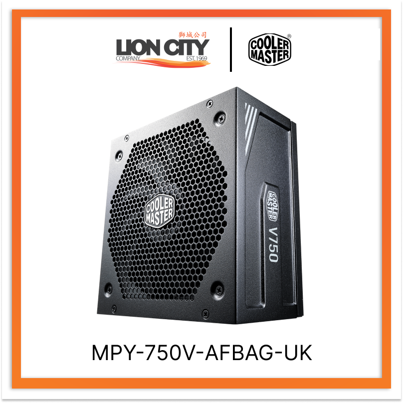 Cooler Master MPY 750V AFBAG UK CM V GOLD V2 750W Full Modular Power Supply (80 Plus Gold Certified, 10 Year Warranty) - Perfect for Gaming PCs, Workstations & High-Performance Builds