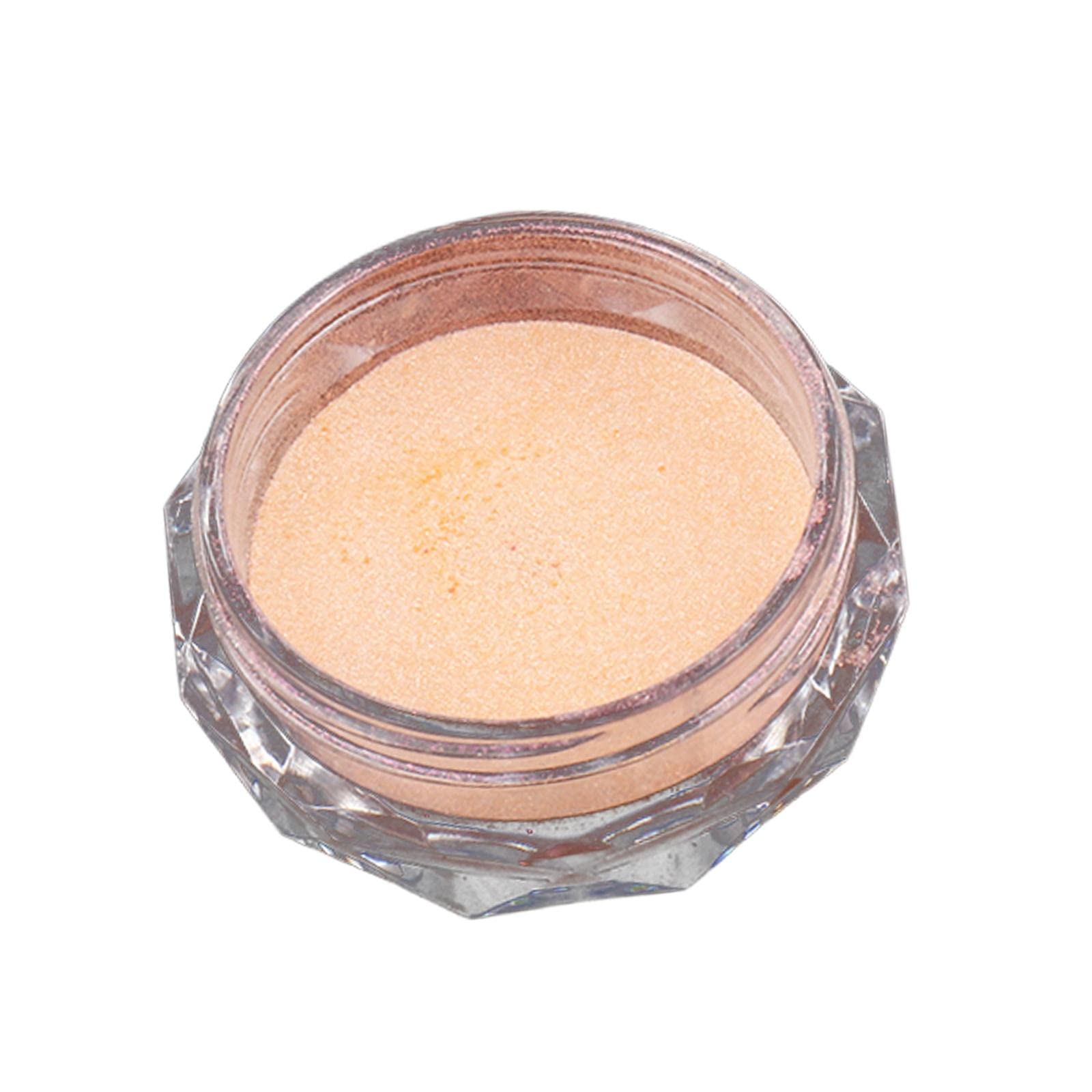 Amazing Chrome Nail Powder - Neon Aurora Glitter for Gel Nail Polish, Fairy Shell Transparent Nail Art Decoration - Perfect for Home Manicures & DIY Nail Designs (Orange) | Great for Parties, Weddings & Special Occasions