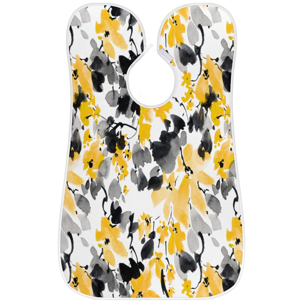 Non-Stick Beard Bib with Suction Cups - Blooming Abstract Floral Design Hair Catcher for Men's Shaving & Grooming - Perfect Gift for Husband, Dad, Barber | Ideal for Home Shaving, Salon Use & Beard Care Routine