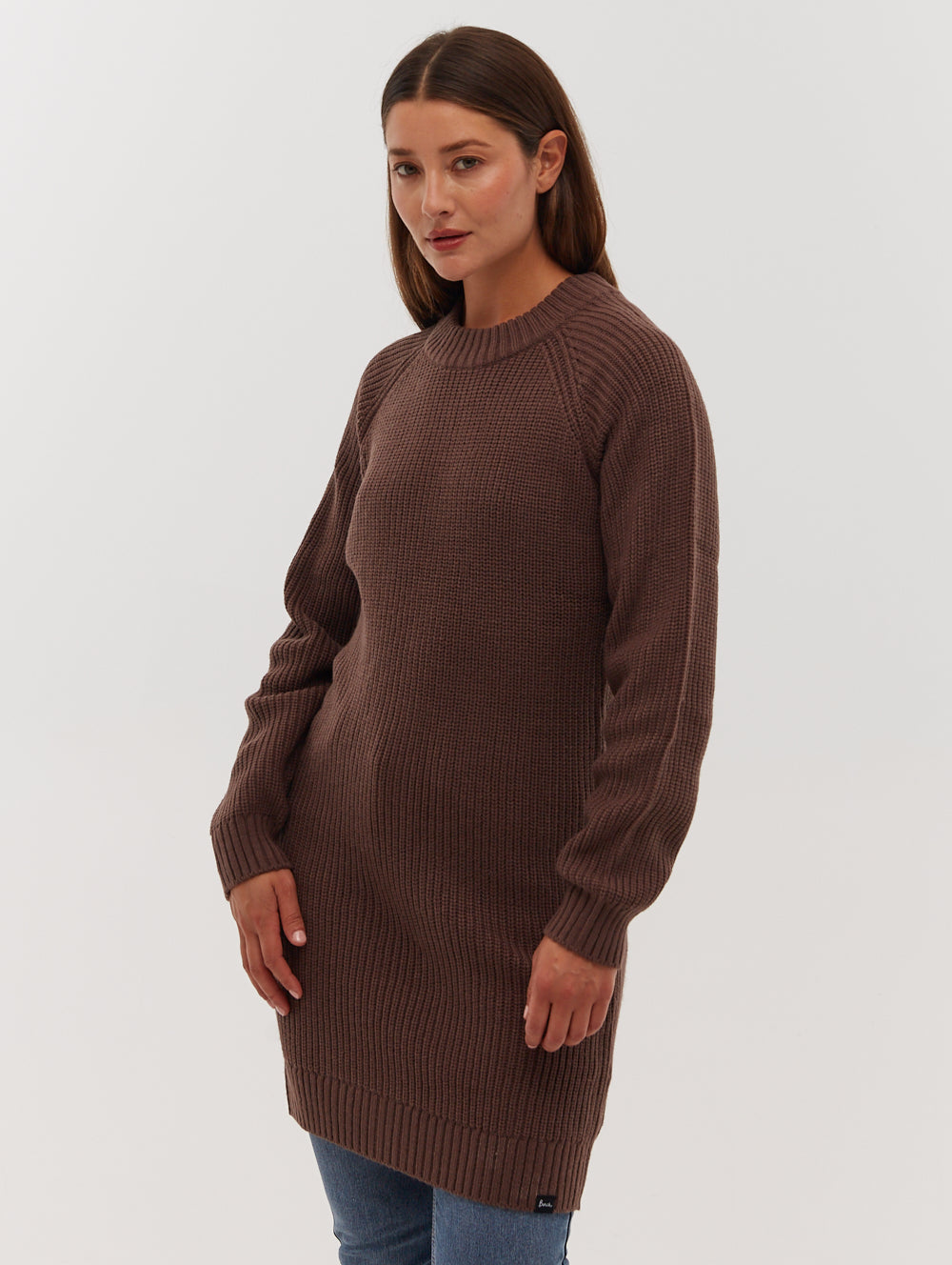 Karlie Rib Knit Sweater Dress for Women - Cozy Long Sleeve Bodycon Mini Dress - Perfect for Fall Winter, Date Night & Office Wear