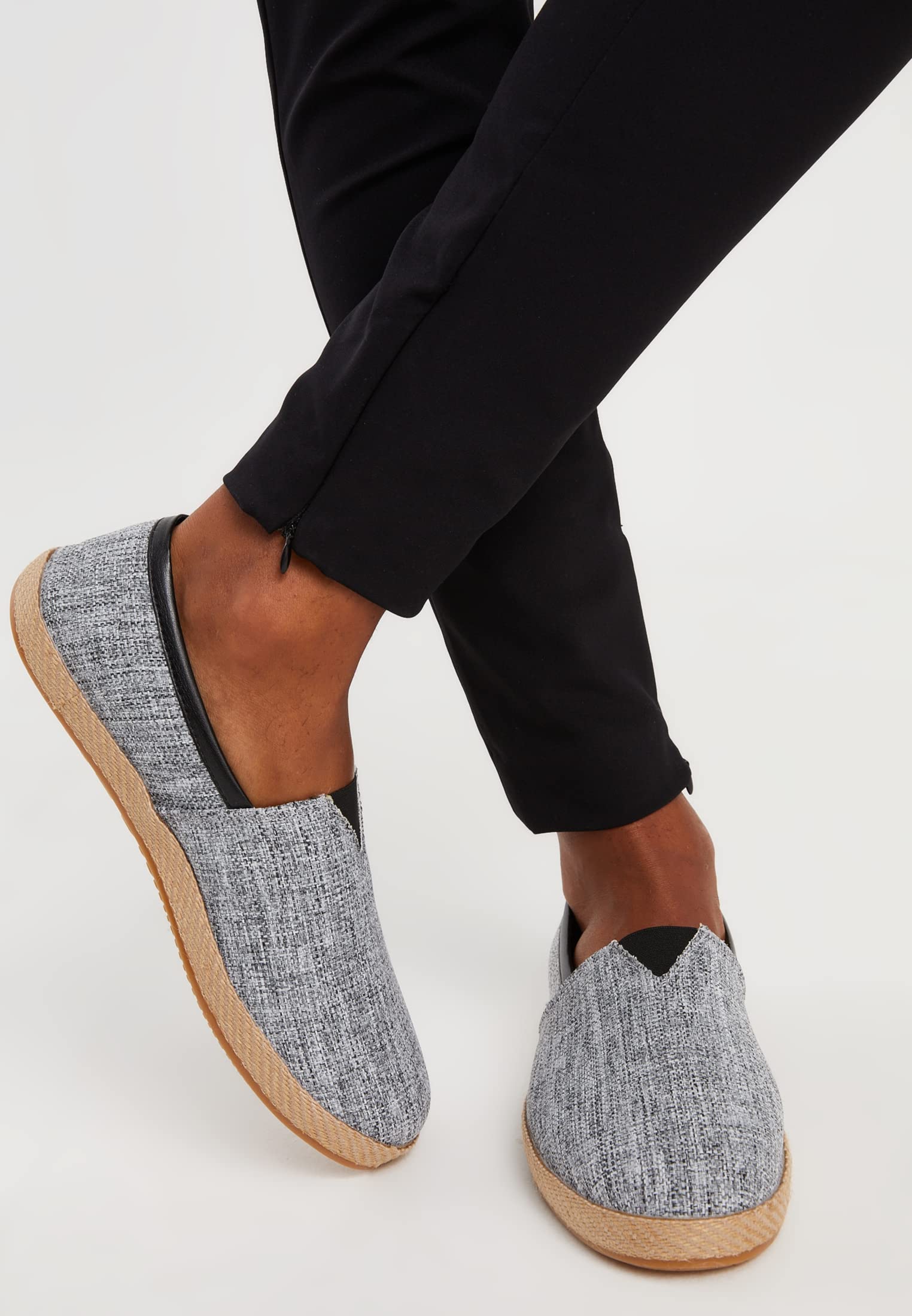 **Leif Nelson Men's White Espadrilles Shoes - Casual Summer Slip-On Sneakers for Men & Boys | Beach, Pool & Outdoor Comfort**