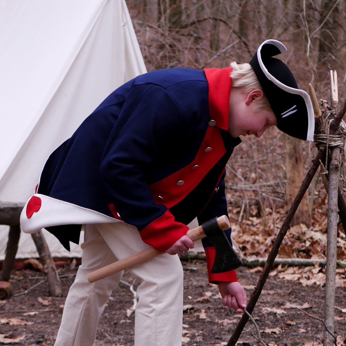 Boys Revolutionary War Coat - Authentic Colonial Costume for Kids - Perfect for Halloween, Historical Reenactments & School Plays