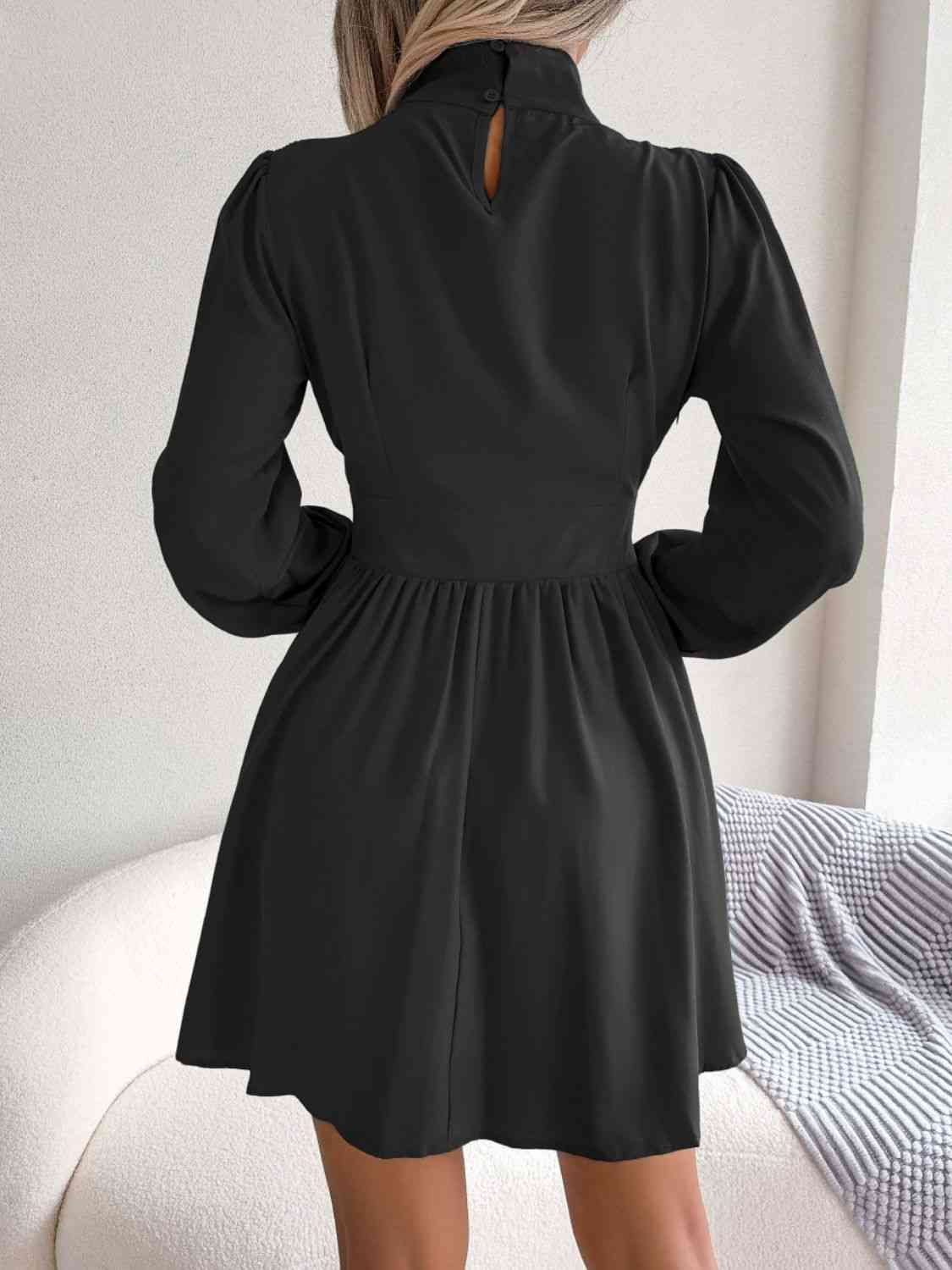 Elegant Collared Resort Dinner Mini Dress for Women - Perfect for Cocktail Parties, Beach Weddings & Summer Vacations
