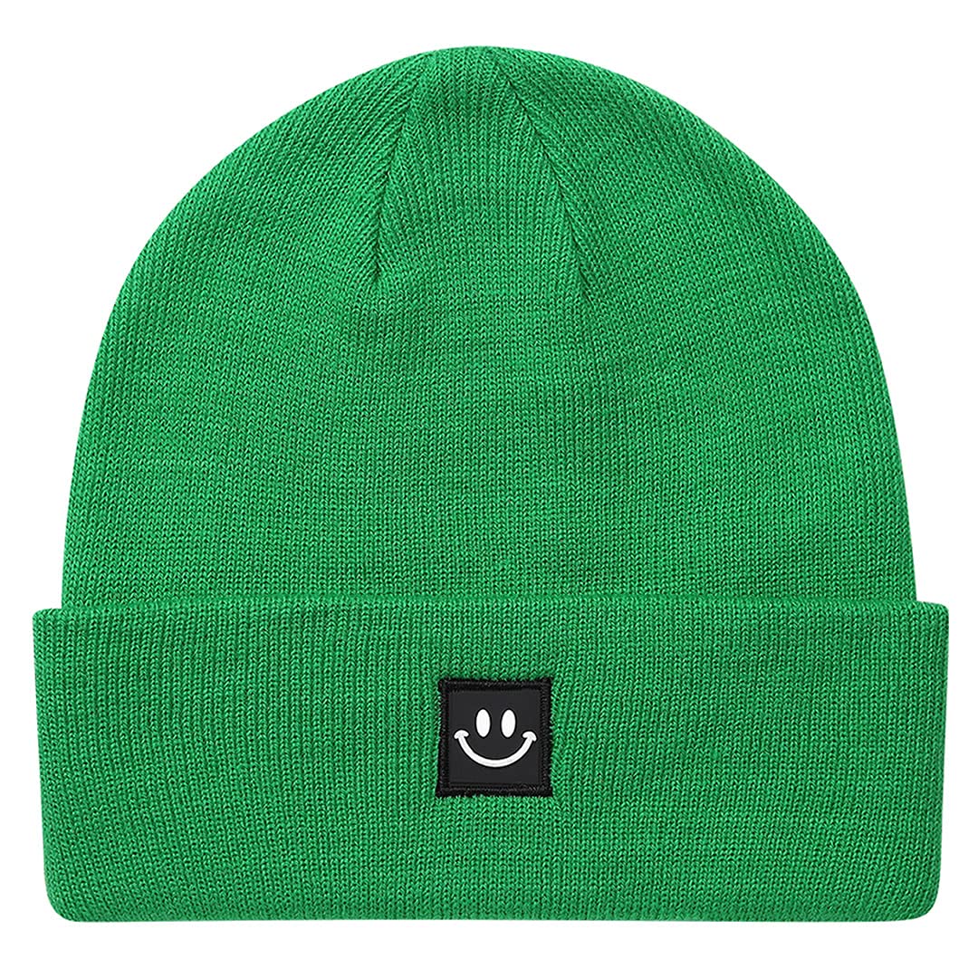 MaxNova Knit Beanie Hat with Smile Face - Warm Winter Hat for Men & Women - Perfect for Skiing, Snowboarding & Outdoor Activities