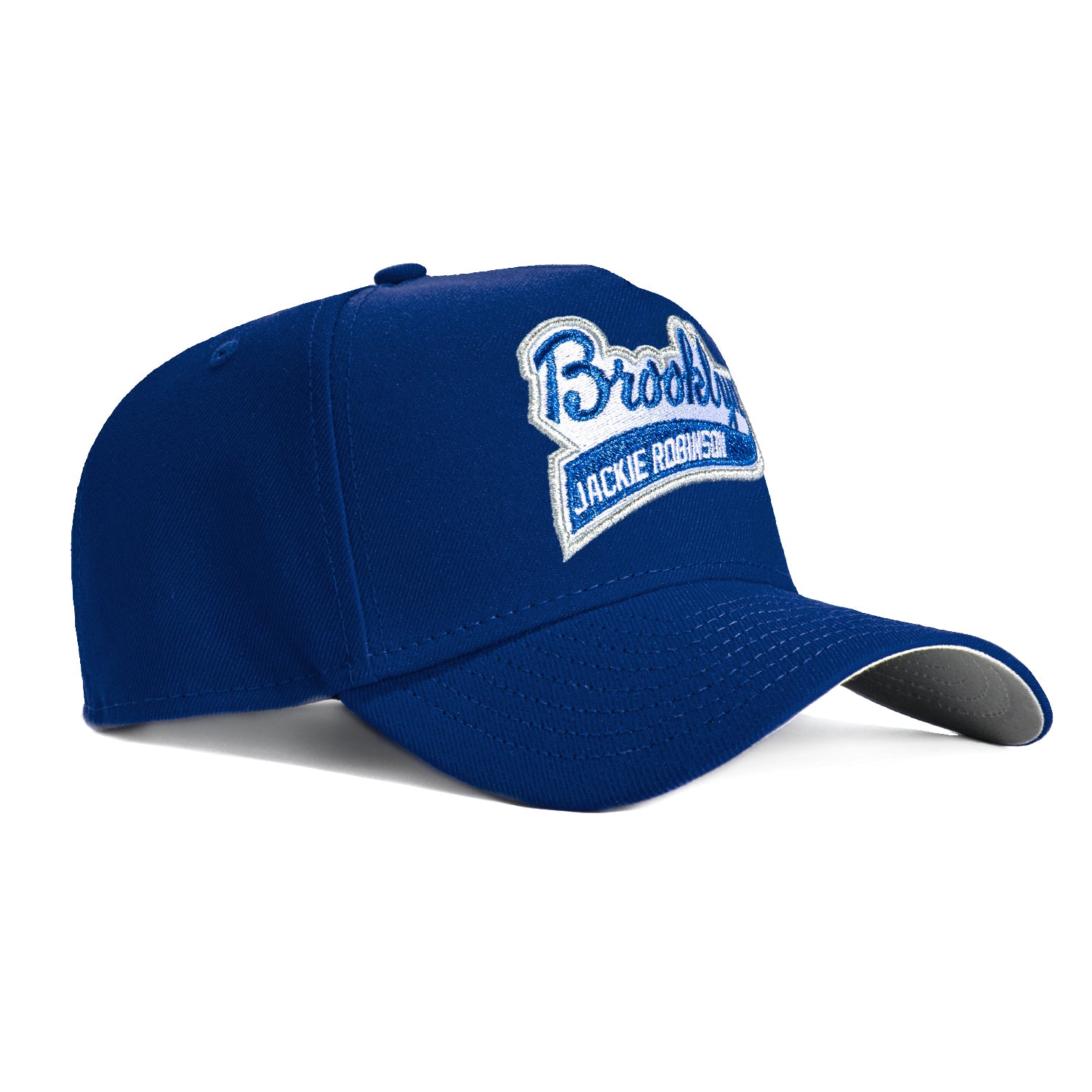 New Era 9Forty A-Frame Brooklyn Dodgers Jackie Robinson Script Snapback Hat - Royal Blue Baseball Cap for Men & Women - Perfect for Sports Fans, Casual Wear & Gift Giving