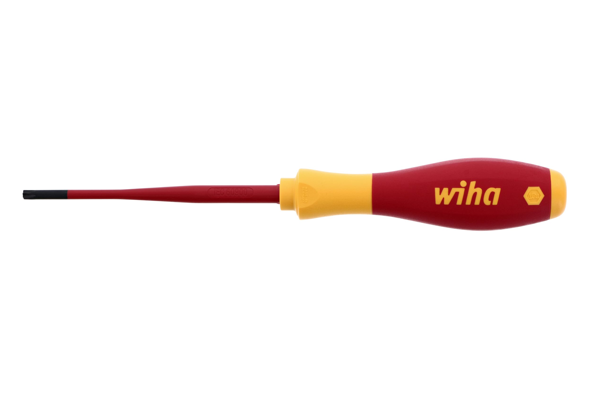 Wiha 32514 Insulated SoftFinish Security Torx Screwdriver T20S - Professional Electrical Tool for Safe Electronics & Appliance Repair