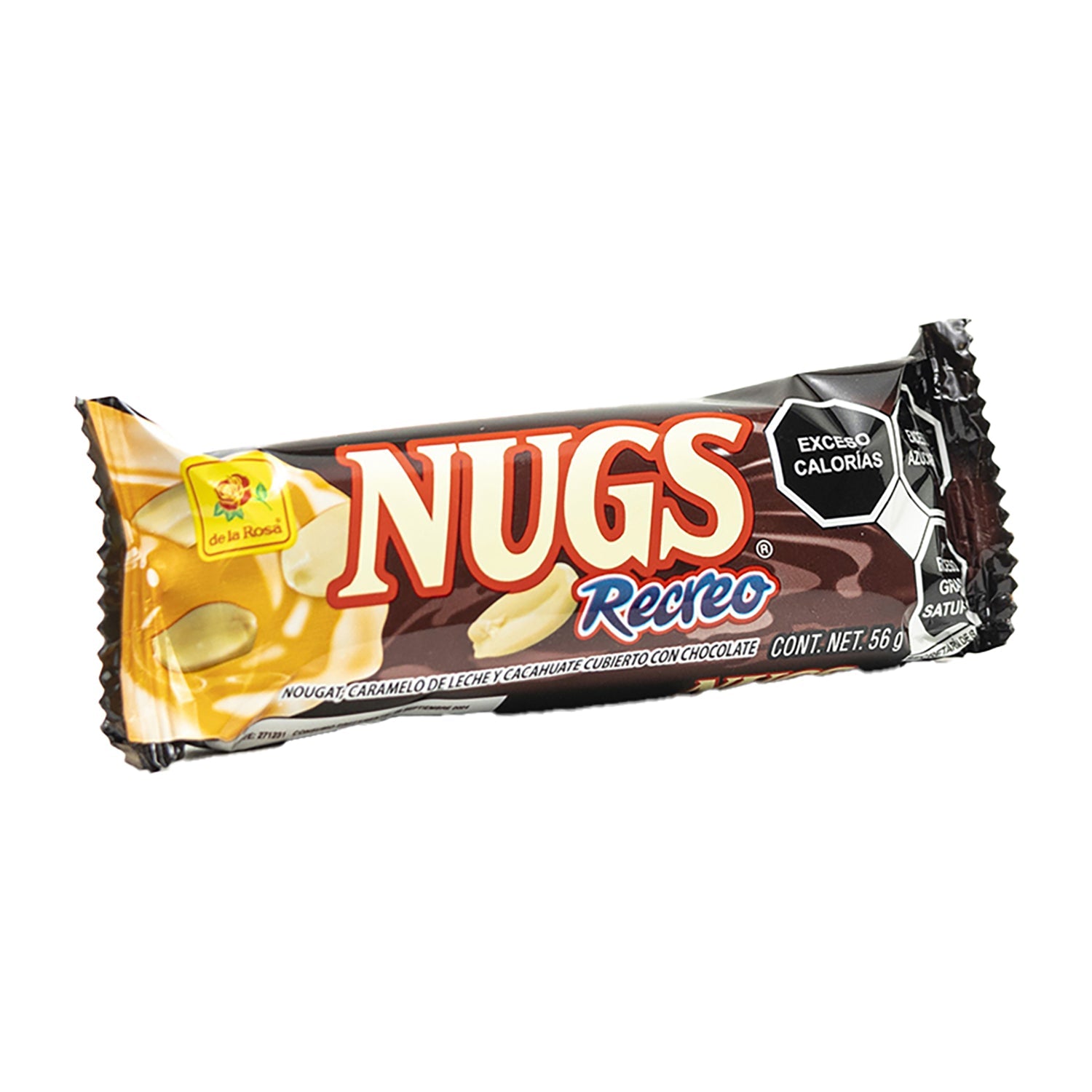 De La Rosa Nugs Recreo Mexican Candy - 10ct Box of Delicious Peanut Marzipan Treats | Perfect for Parties, Gifts & Snacking