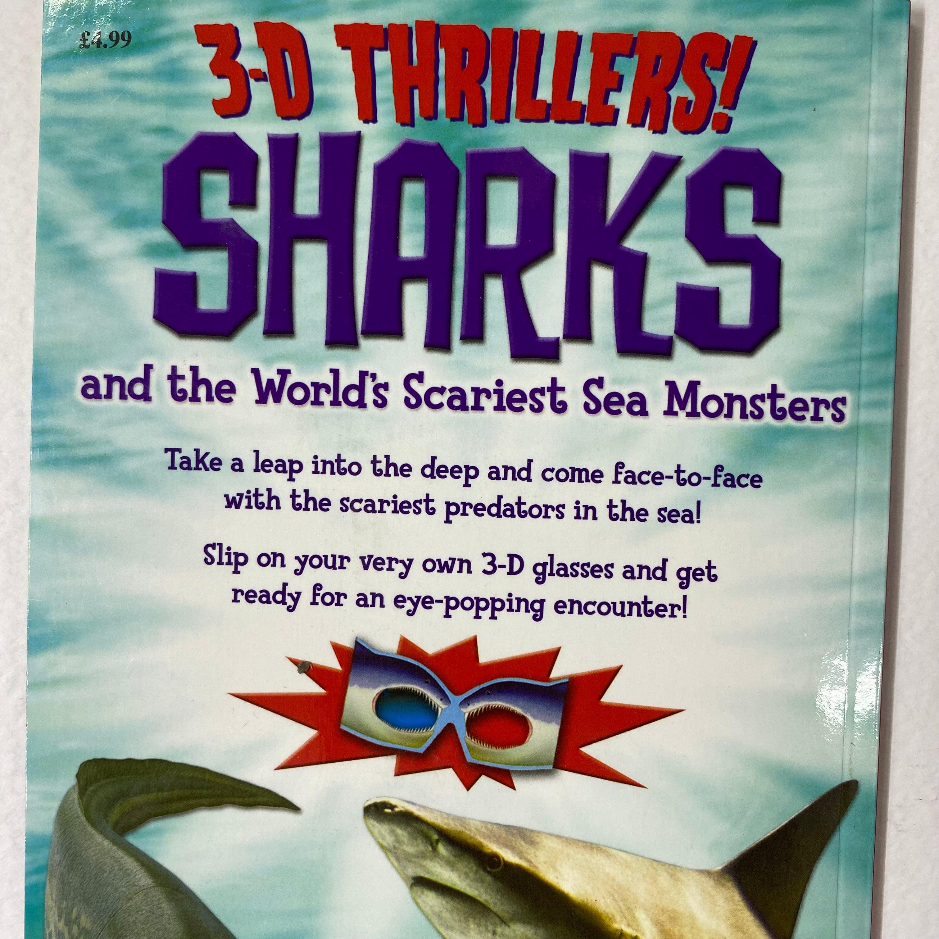 3D Thrillers! Sharks and the World's Scariest Sea Monsters - Educational Ocean Creature Book for Kids & Adults - Perfect for Classroom Learning, Home Reading, and Marine Life Enthusiasts