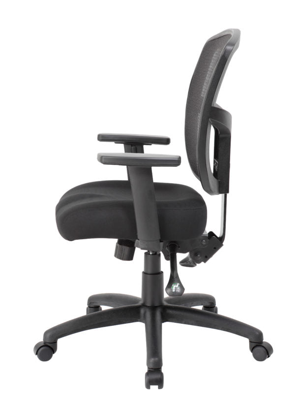Boss Contract Mesh Task Chair B6023 - Ergonomic Office Chair with Adjustable Height & Lumbar Support for Home & Business Workspaces