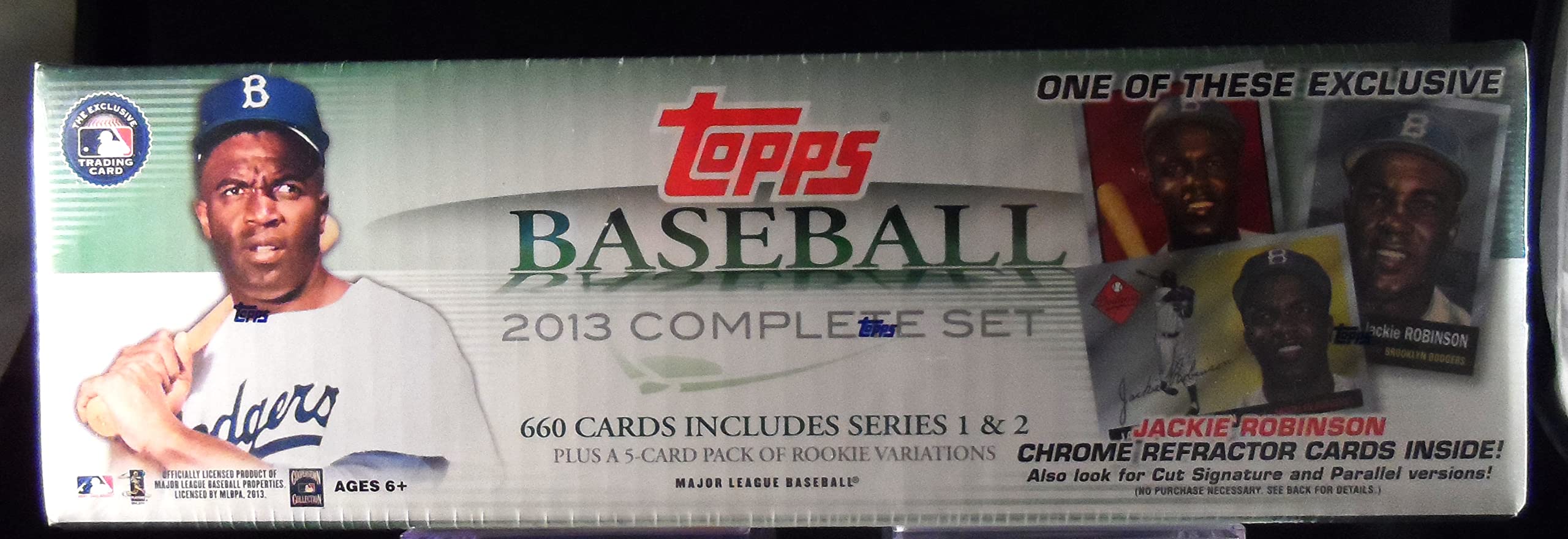 2013 Topps Baseball Complete Factory-Sealed Set with Jackie Robinson Chrome Cards - Perfect for Collectors, Display & Investment - Great Gift for Baseball Fans & Sports Memorabilia Enthusiasts