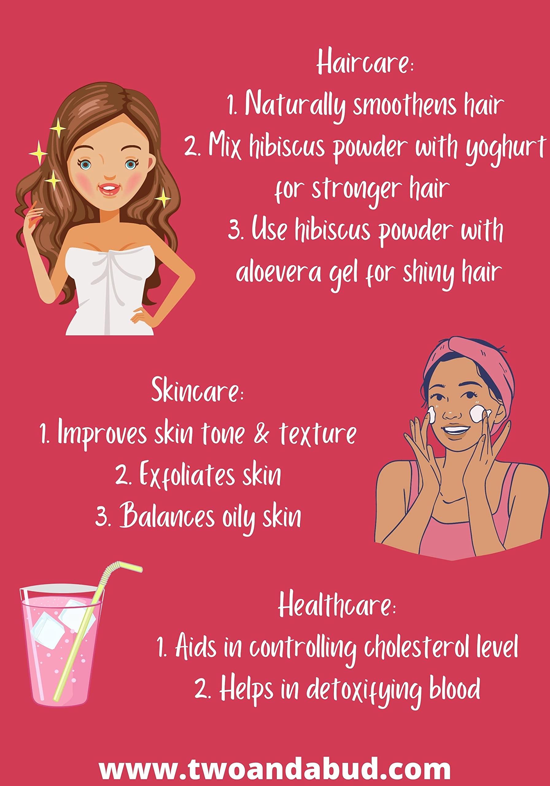 100% Organic Hibiscus Flower Powder for Skin & Hair Care - Pure & Natural Face Cleanser & Hair Treatment for Men & Women (100g) - Perfect for DIY Beauty Masks, Scrubs & Natural Hair Growth Solutions