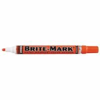 DYKEM BRITE-MARK Medium Bullet Tip Markers - 12 Pack Orange Industrial Permanent Markers for Metal, Plastic & Wood - Ideal for Warehouse, Construction & DIY Projects