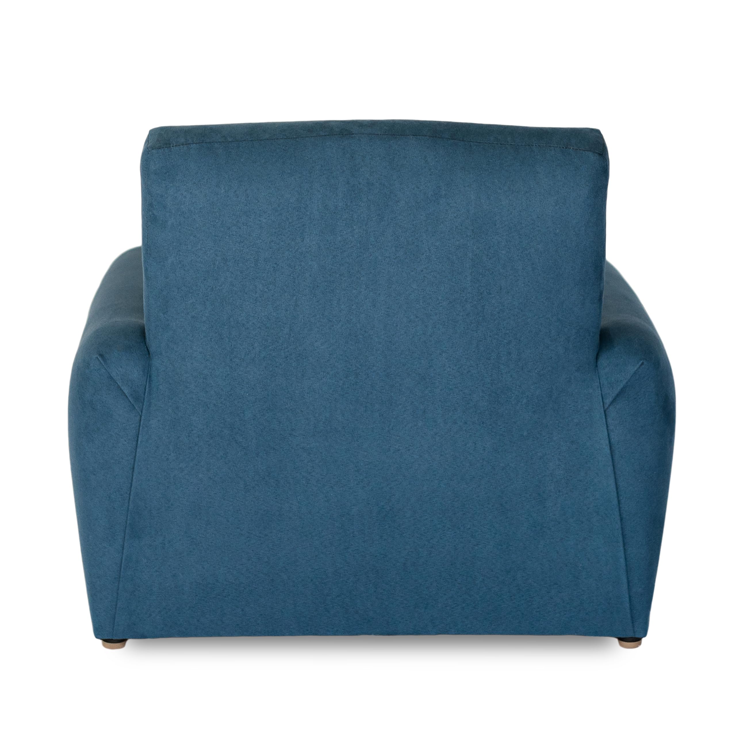 Personalized Kids Rocking Chair with Name - Navy Suede Upholstered Toddler Armchair | Comfortable & Customizable Nursery Furniture for Playroom, Bedroom or Gift