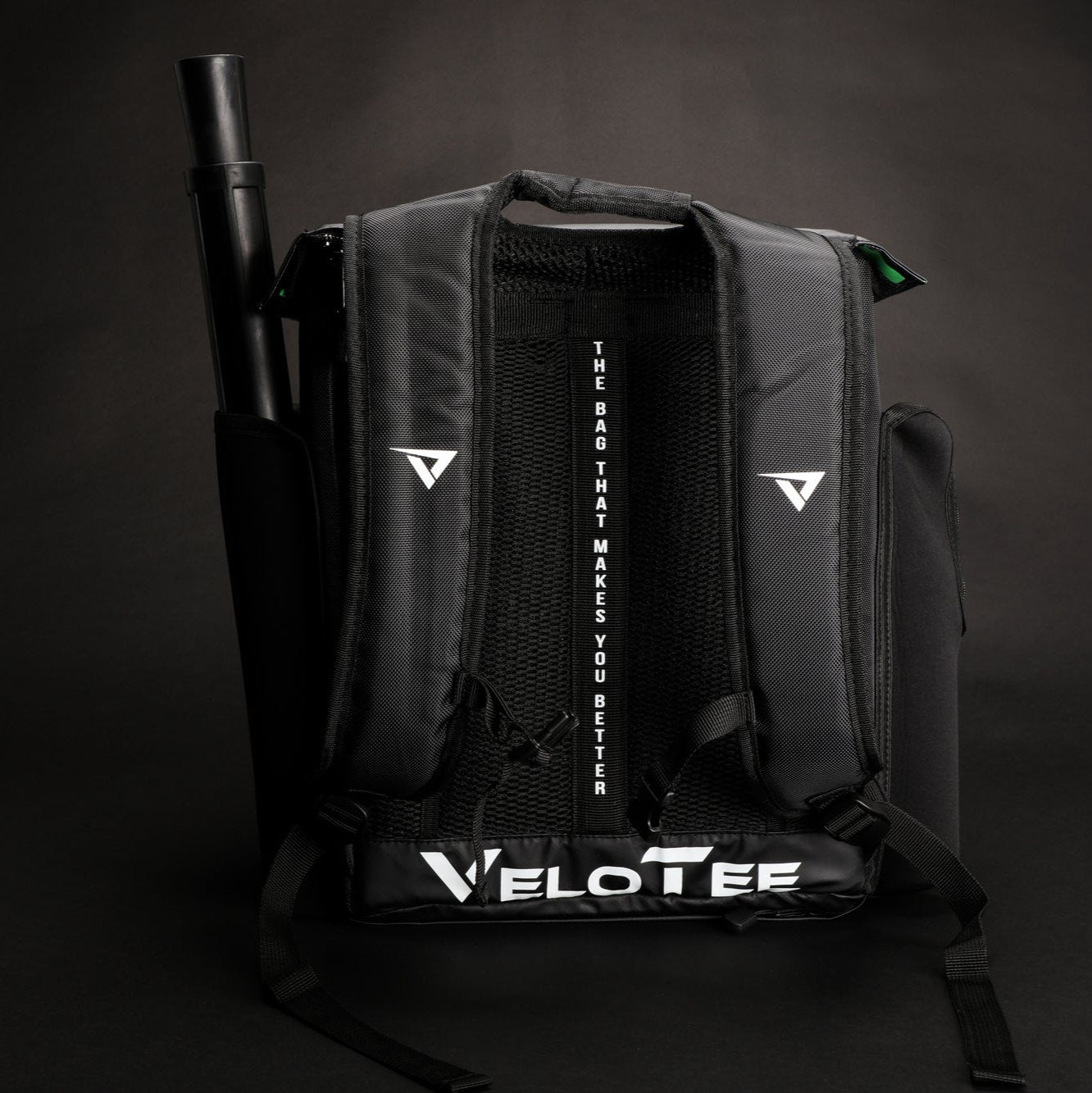 VeloTee 2.0 Baseball & Softball Bat Bag with Adjustable Batting Tee - Durable Sports Equipment for Training & Games - Perfect for Baseball Players & Coaches