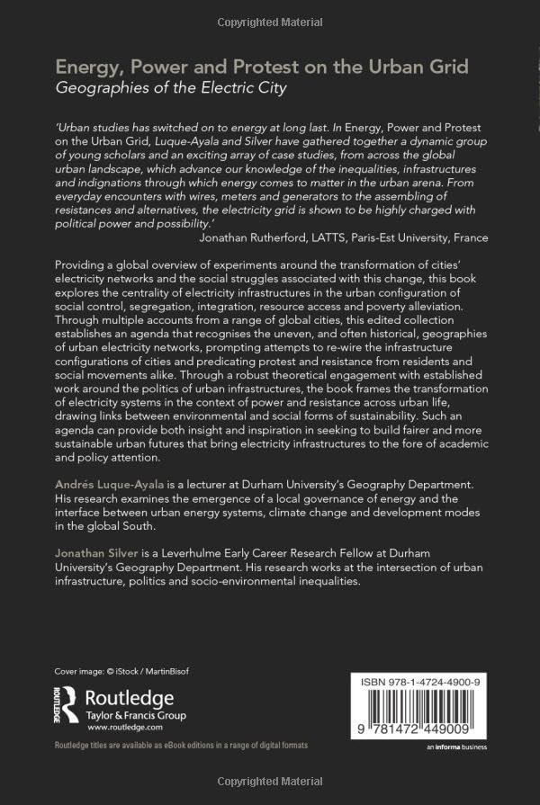 Energy, Power and Protest on the Urban Grid - Urban Infrastructure Challenges & Social Movements | For City Planners & Activists