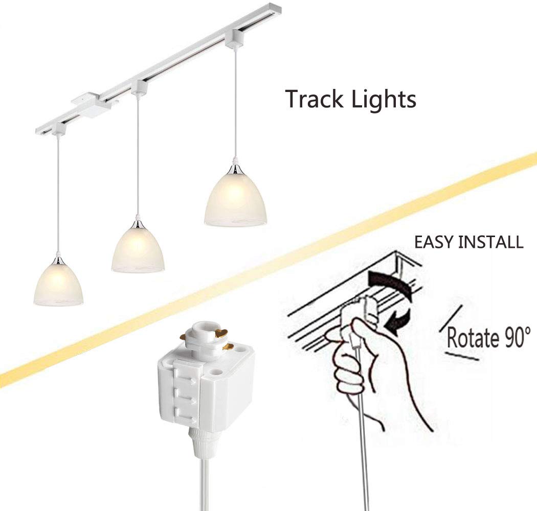 Kiven H-Type Track Mounted Pendant Lights for Kitchen Island - 3-Light Industrial Ceiling Lighting Fixture | Modern Dining Room & Bar Lighting Solution