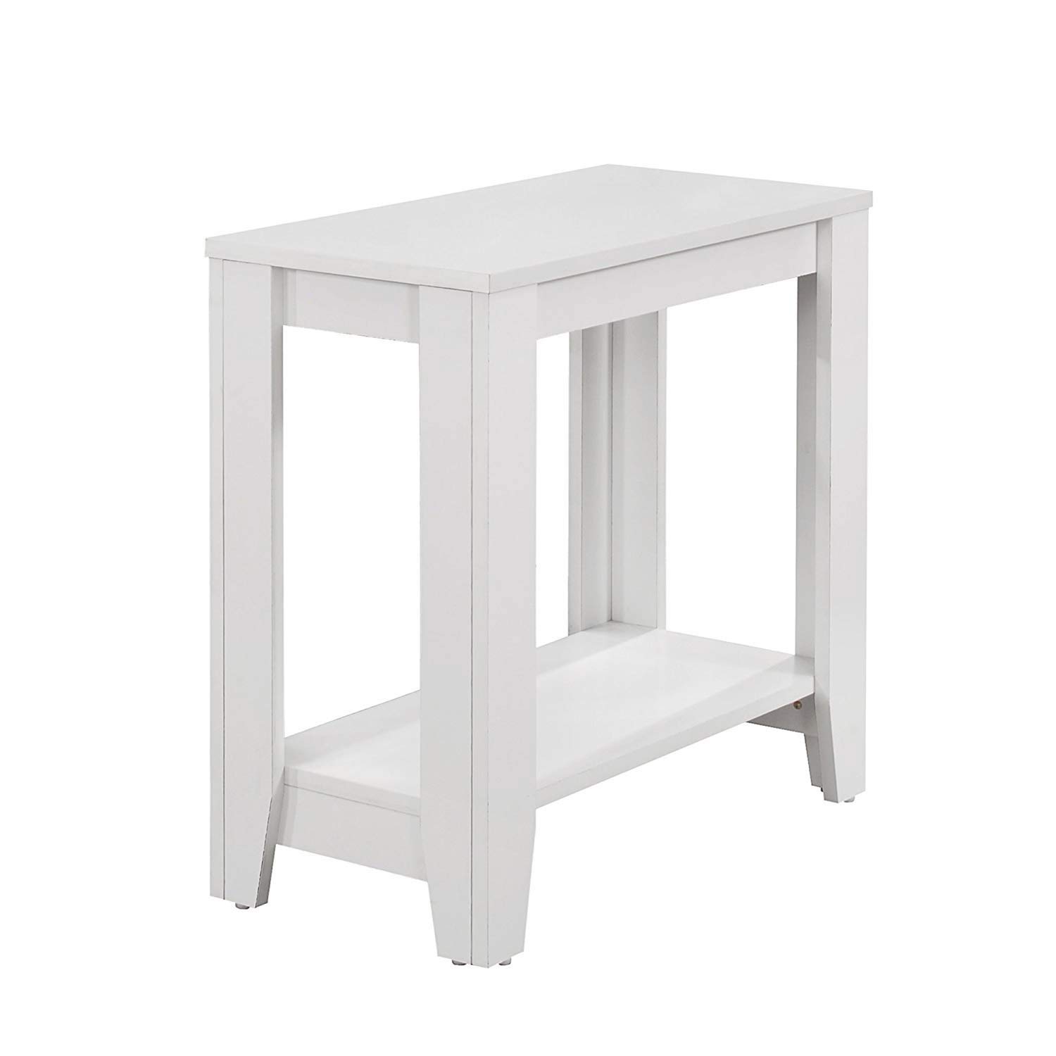Monarch Specialties 3117 White Laminate Transitional Accent Side Table - 23.75