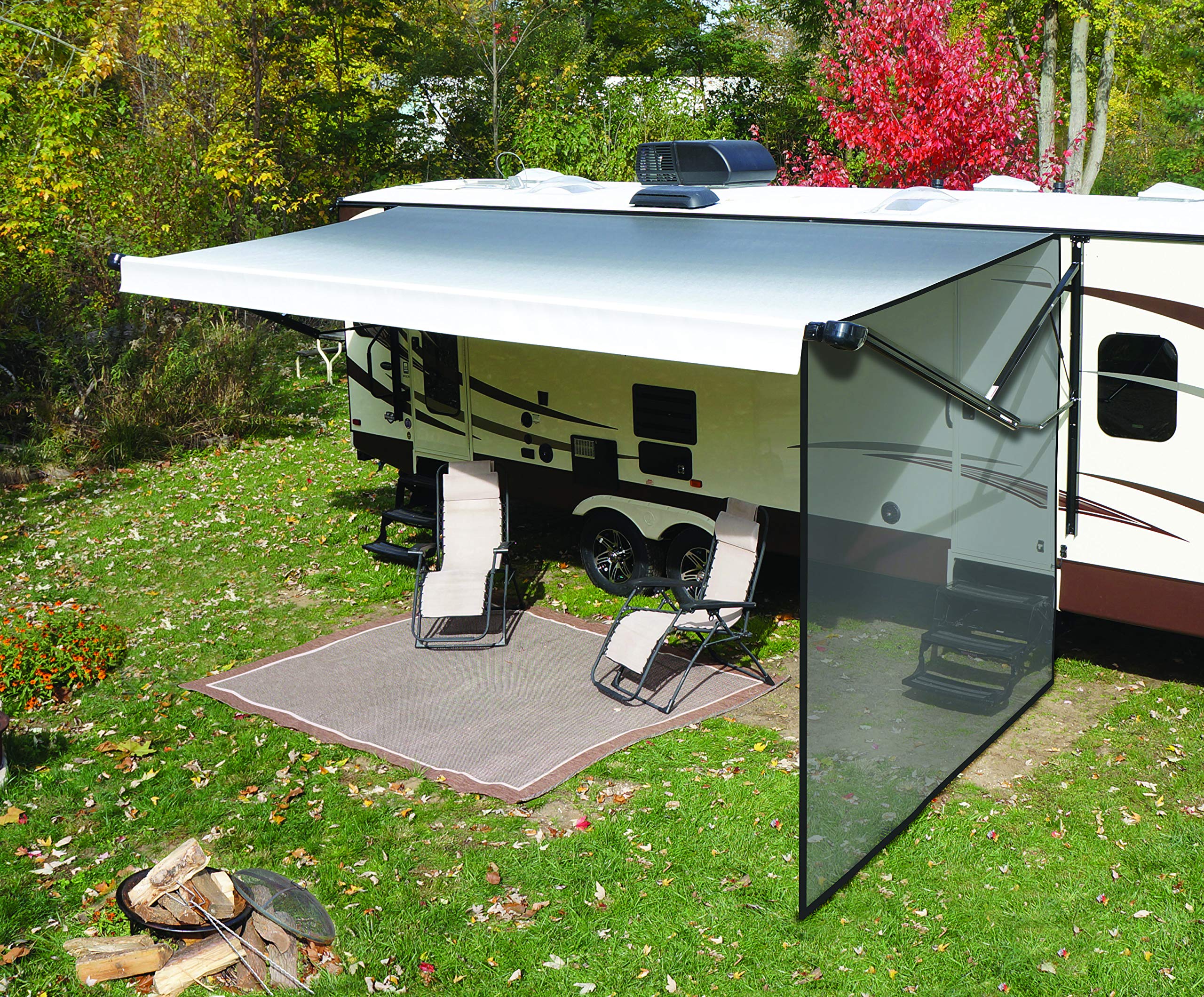 Solera Super Shade Side Panel for 5th Wheel, Travel Trailer & Motorhome RV Awnings - 8 Foot UV Protection Awning Accessory | Perfect for Camping, Outdoor Relaxation & Sun Shelter