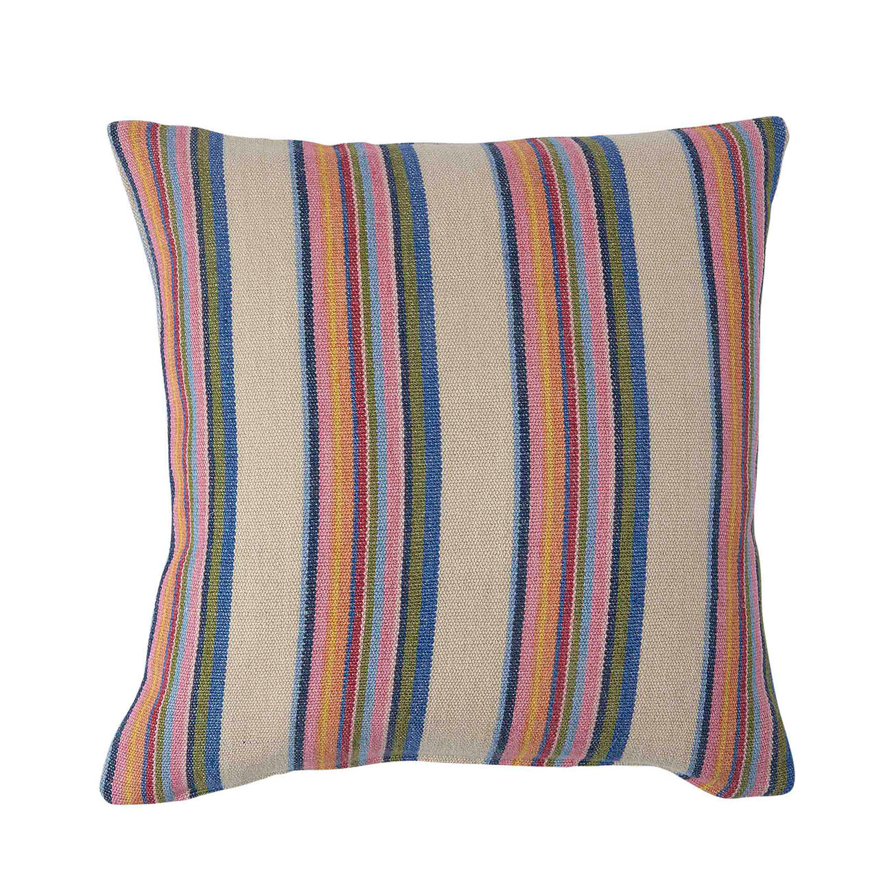 Premium Handwoven Cream Cushion Cover - Odisha Loom Cotton Pillow Case for Sofa, Bed, Living Room Decor - Boho Home Accessories for Cozy Interior Design