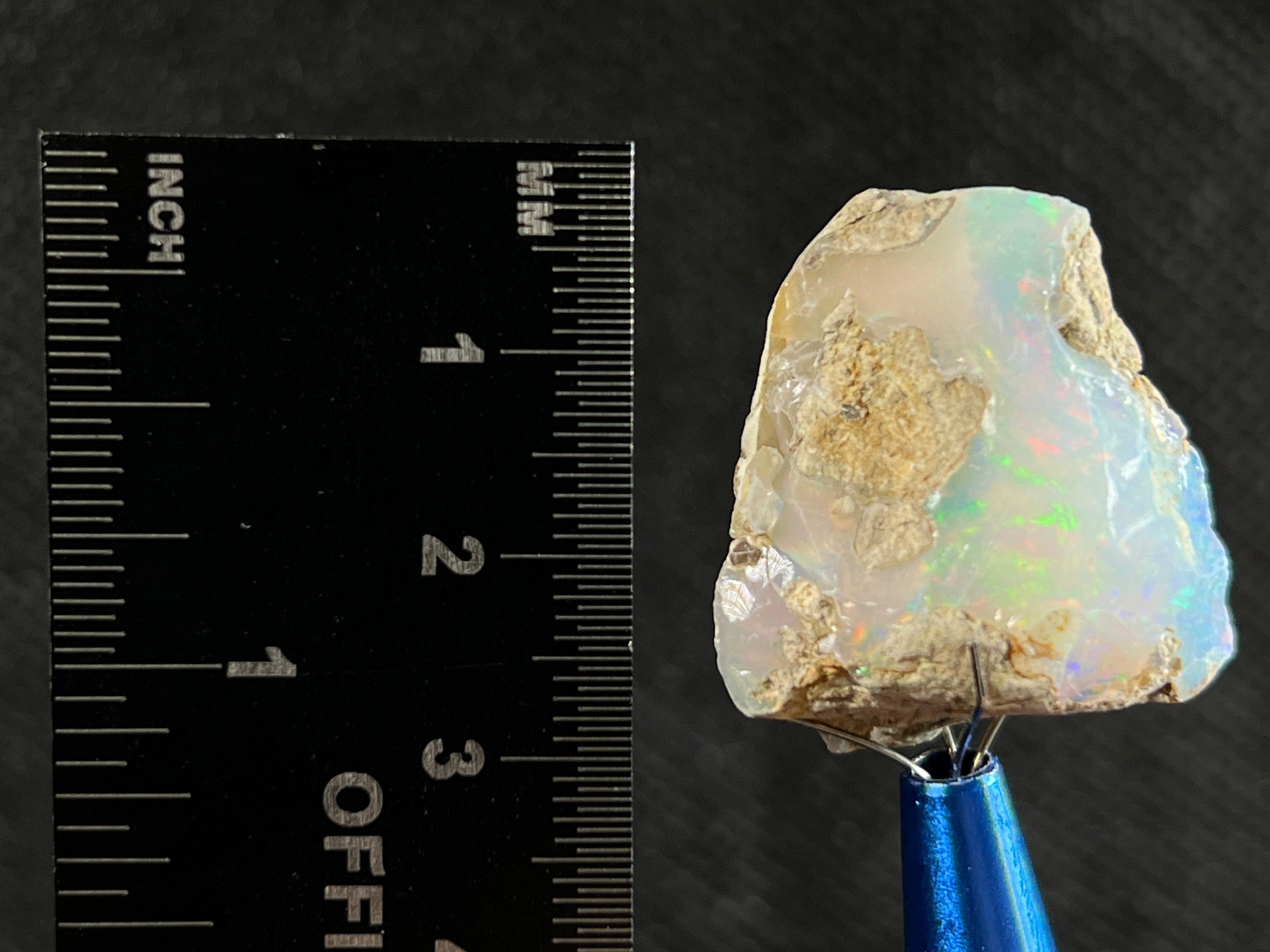 Premium 4A Welo Opal Raw Crystal - Certified Cutting Grade Opal Gemstone for Jewelry Making (50615) - Perfect for Rings, Pendants & Handcrafted Jewelry Designs