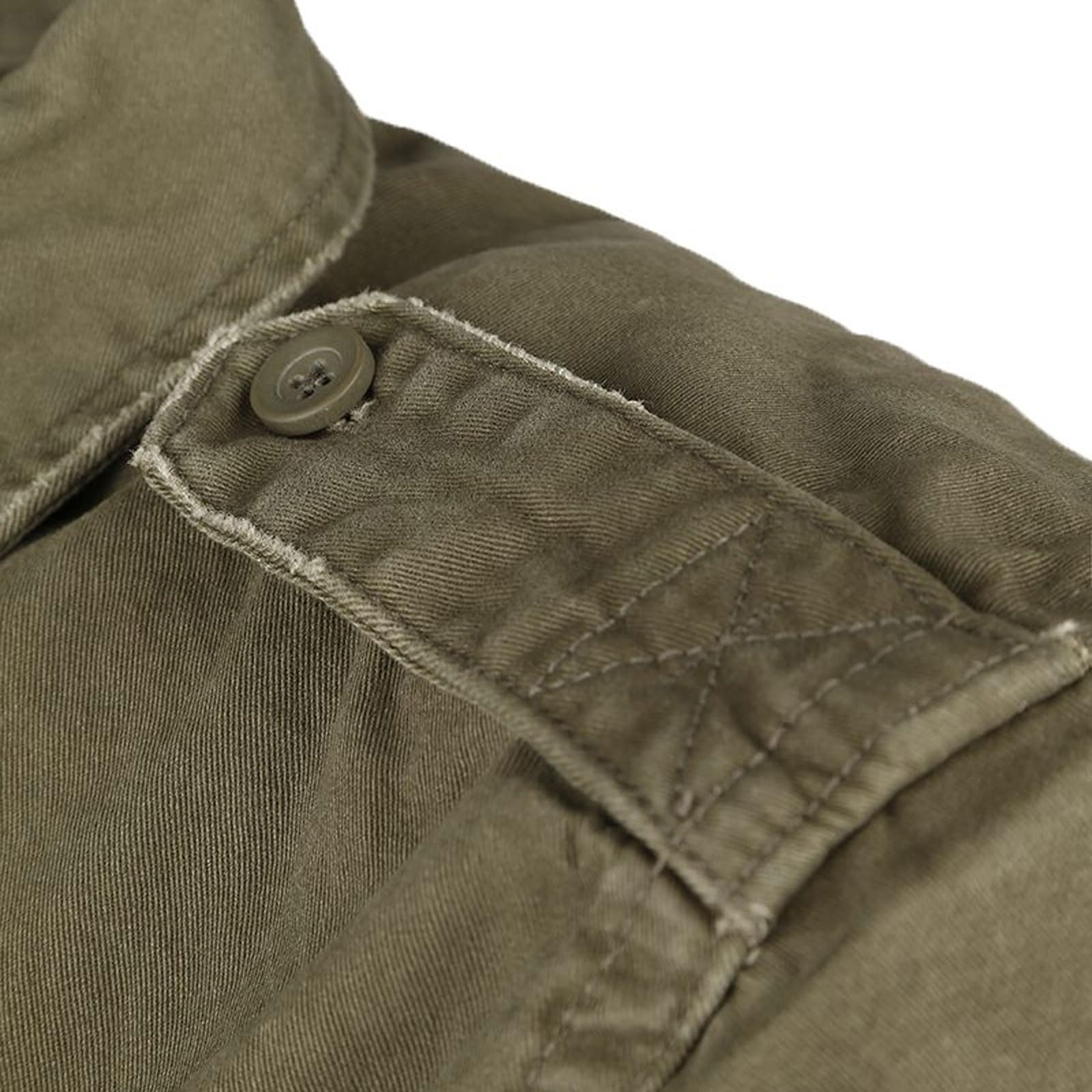 Men's Rugged Cotton Breathable Casual Button Down Long Sleeve Shirt with Raw Edges & Shoulder Boards | Durable Workwear & Outdoor Adventure Shirt for Hiking, Camping and Everyday Wear