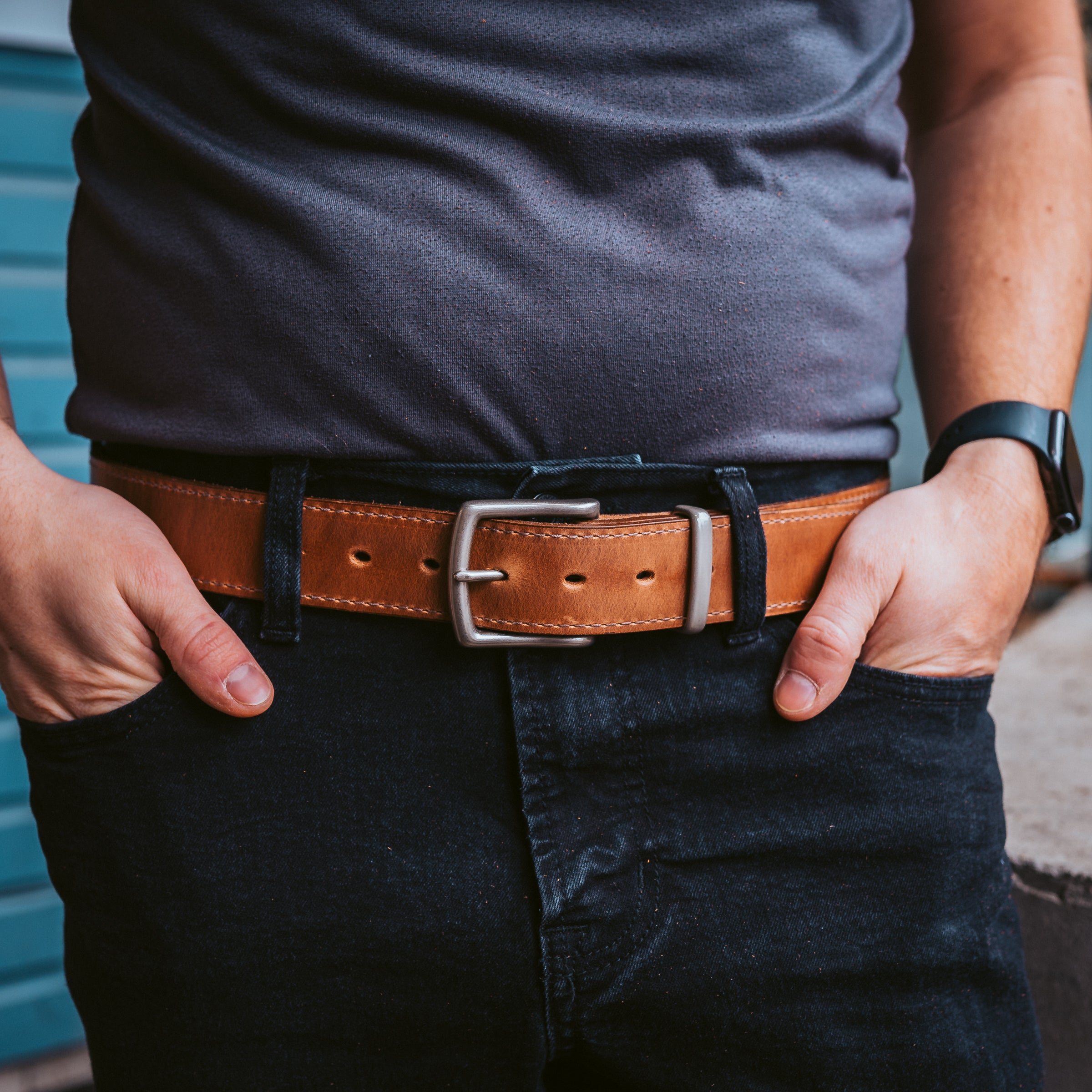 Premium Genuine Leather Vanguard Belt for Men - 1.5