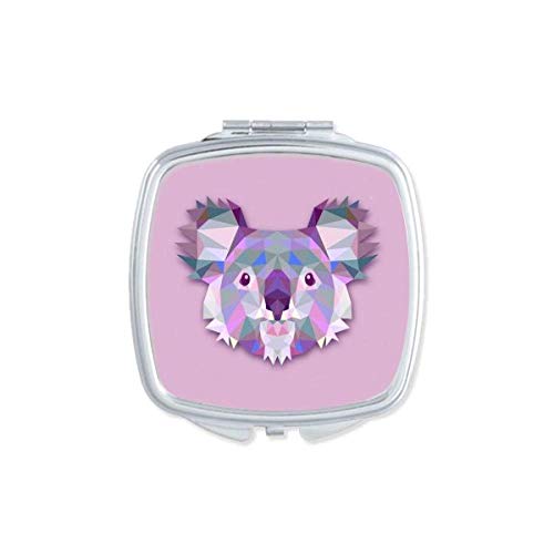 DIYthinker Australia Koala Cartoon Illustration Portable Compact Pocket Mirror - Double Sided Glass Makeup Mirror for Travel, Purse & Home Decor