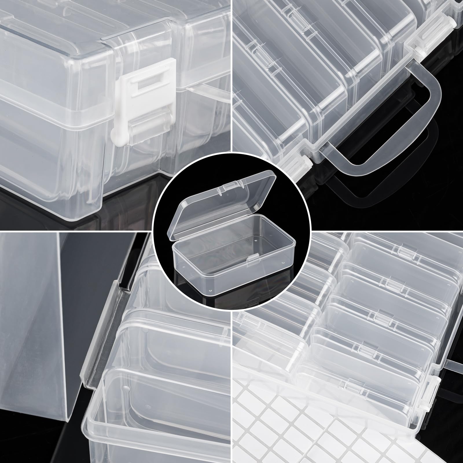 Diamond Painting Bead Organizer Box - 12 Grid Small Plastic Storage Container for Beads, Rhinestones & Embroidery Accessories | Perfect for DIY Crafts, Jewelry Making & Art Projects