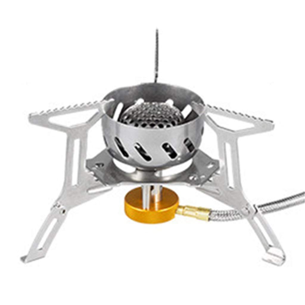 Portable Windproof Camping Gas Stove - Split Type Outdoor Burner with Storage Box for Backpacking, Hiking & Camping | Compact & Heat-Efficient for Camp Kitchen, Picnics & Emergency Preparedness