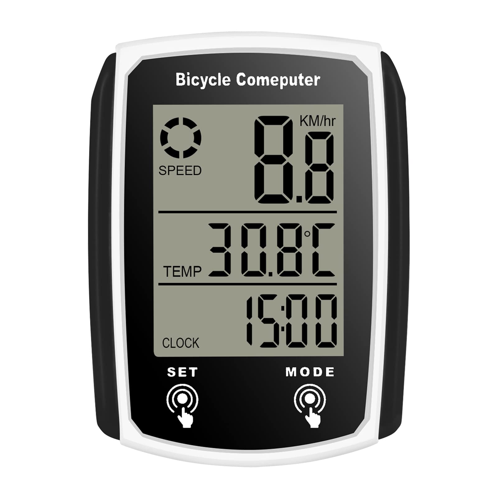 HUIOP Wired Bike Computer - 19 Function Touchscreen Bicycle Speedometer with Backlight & Waterproof Design | Perfect for Road Cycling, Mountain Biking & Indoor Training