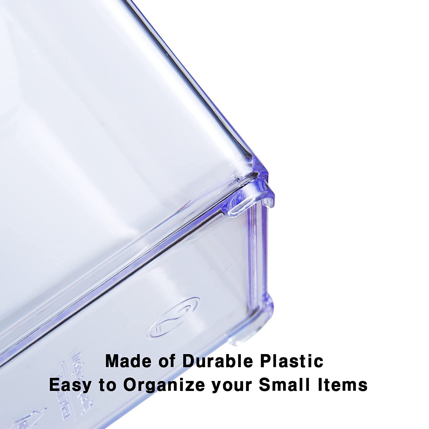 Carrotez 2-Tier Clear Plastic Drawer Organizer for Makeup Storage, Bathroom Essentials, Office Desk & Vanity Organization - Perfect for Cosmetics, Jewelry, Stationery and Small Item Storage