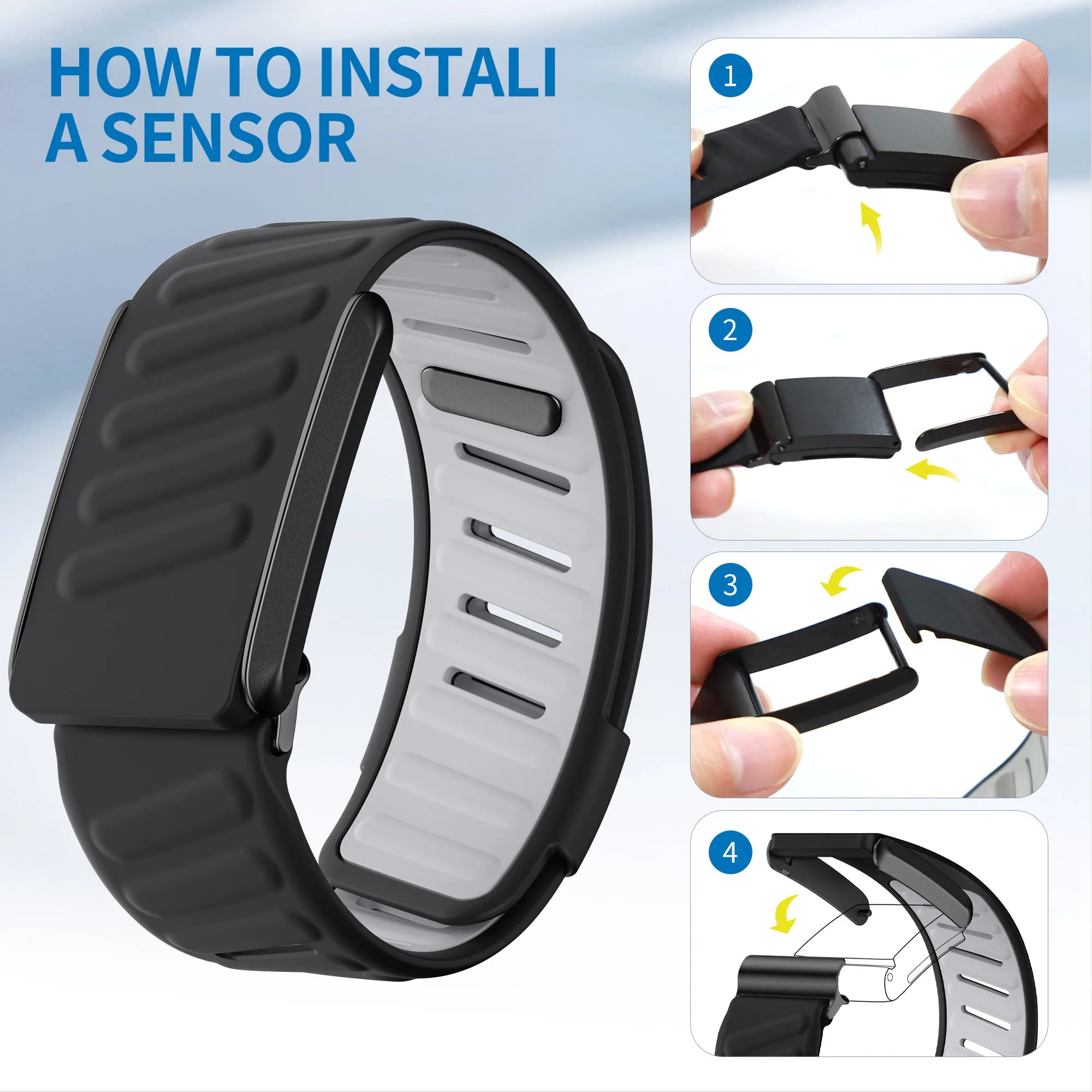 Premium Silicone Sports Straps for Whoop 4.0 & 3.0 - Comfortable, Durable Fitness Bands for Running, Cycling & Workouts