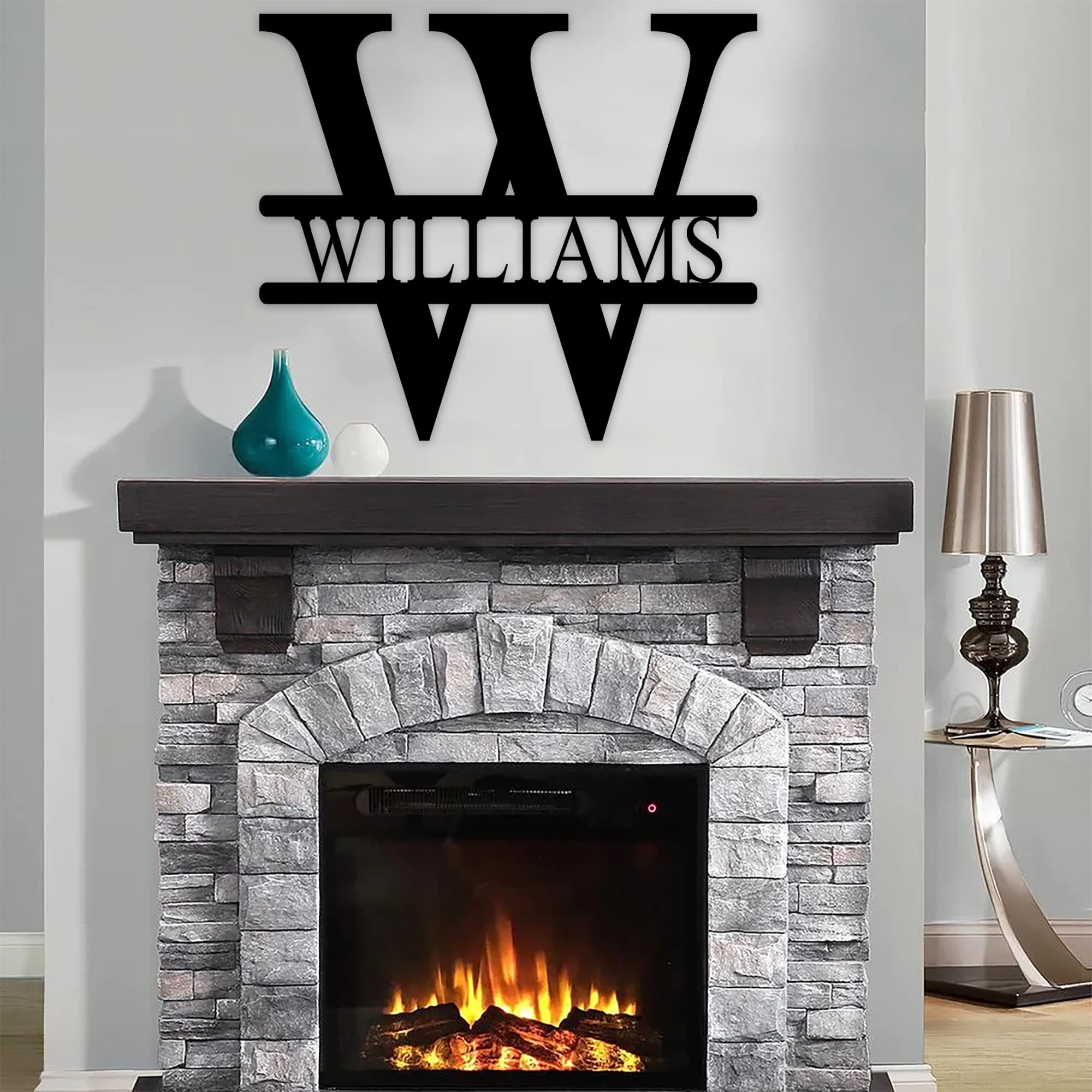 Personalized Metal Sign - Custom Family Name Sign for Home Decor, Wedding Gift & Housewarming Present - Perfect for Living Room, Patio, or Office Wall Art