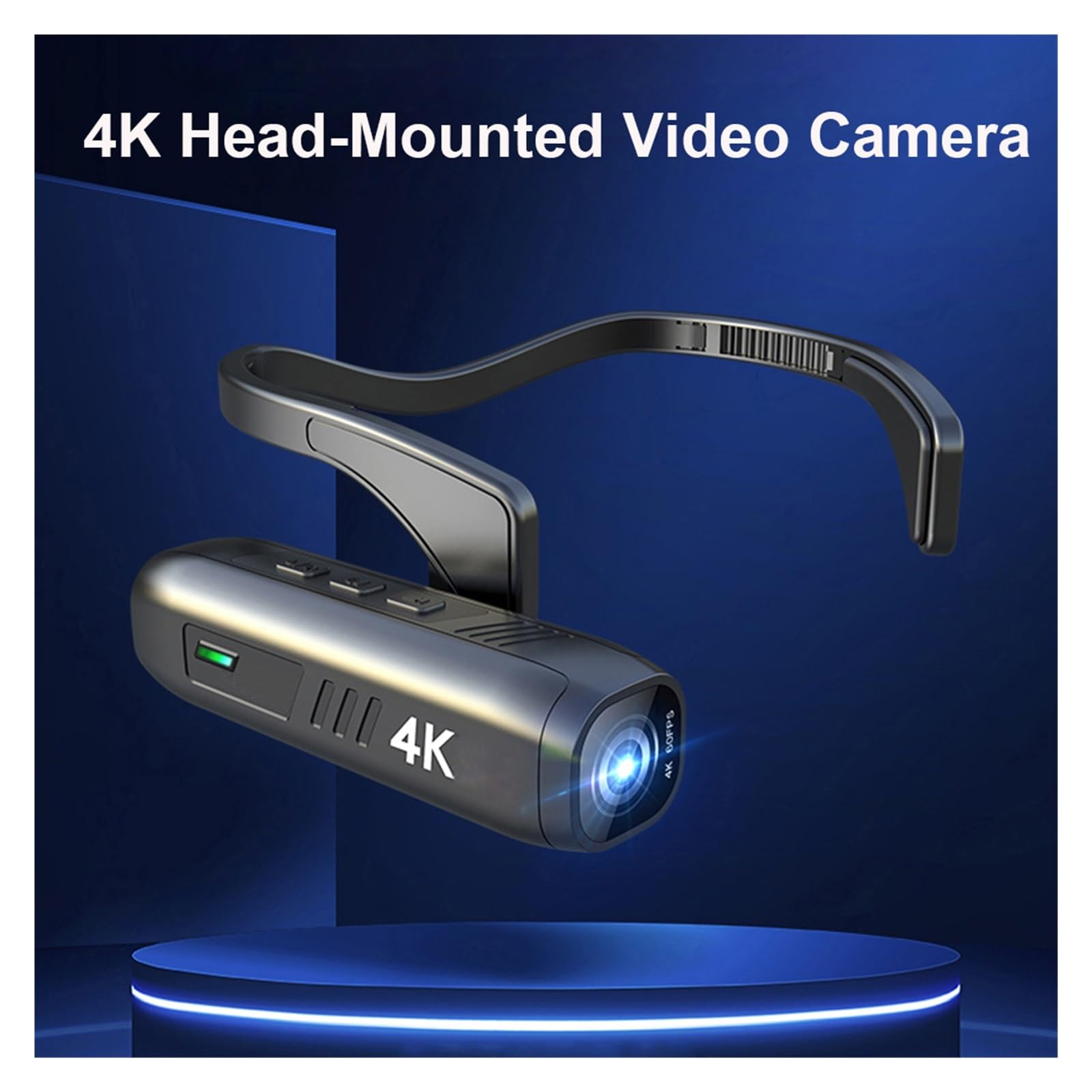 WiFi Sports Action Camera - 4K HD Wearable Head Mounted Video Camera with Anti-Shake & 256GB Card for Vlogging, YouTube, Cycling, Skiing & Outdoor Adventures