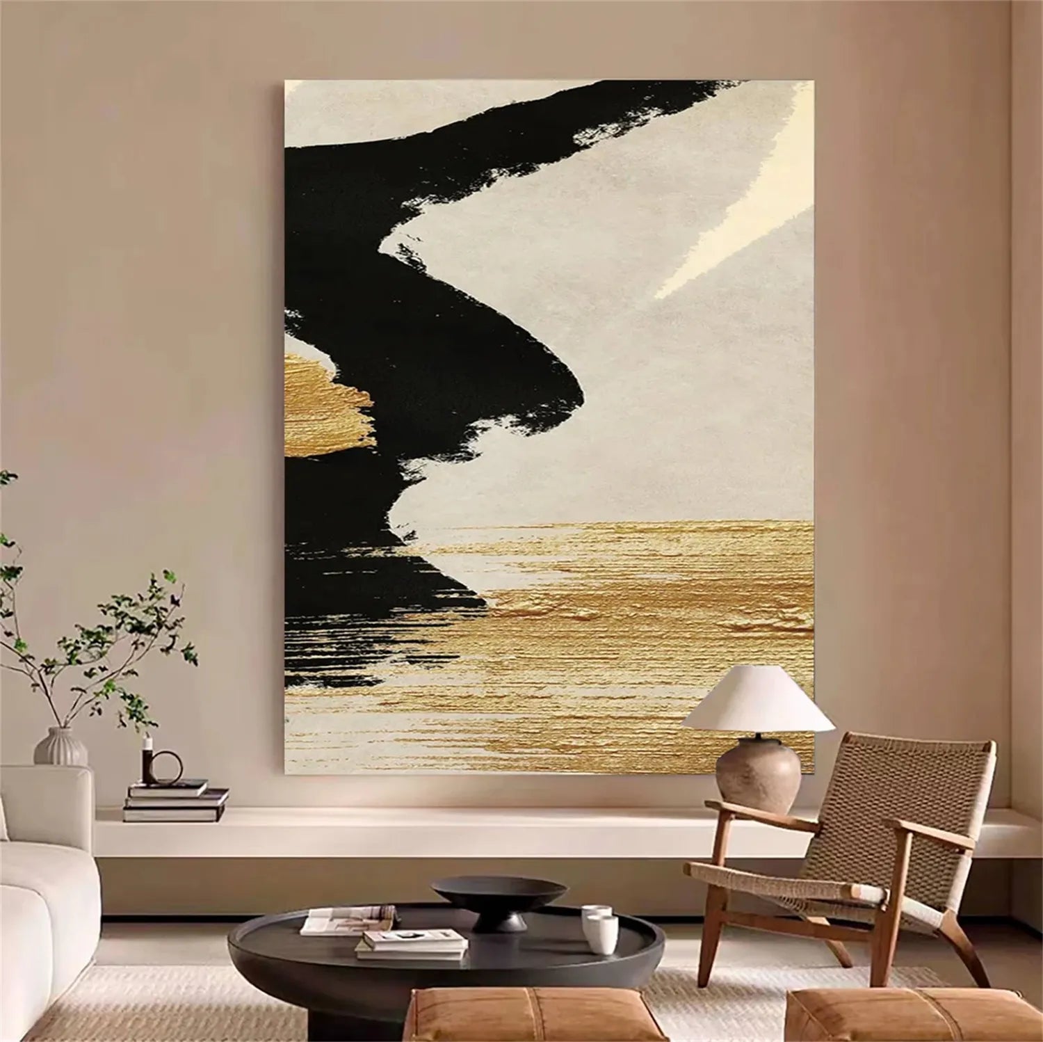 Abstract Painting #AB 235 - Modern Canvas Wall Art for Home & Office Decor - Perfect for Living Room, Bedroom, or Workspace