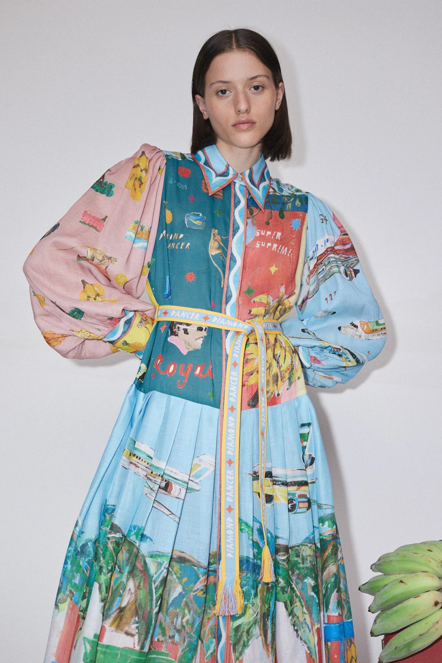 ALL ABOARD SHIRTDRESS - Women's Floral Print Button Down Dress with Belt - Perfect for Office, Date Night & Spring Outfits