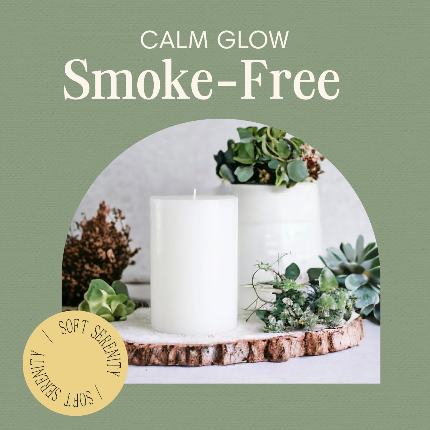 Premium Unscented White Pillar Candle 4x6 Inches - Hand-Poured Pure Wax for Elegant Home Decor, Weddings & Relaxation - Smokeless, Dripless, 120-Hour Burn Time - Perfect for Dining Tables, Spa Rooms & Meditation Spaces
