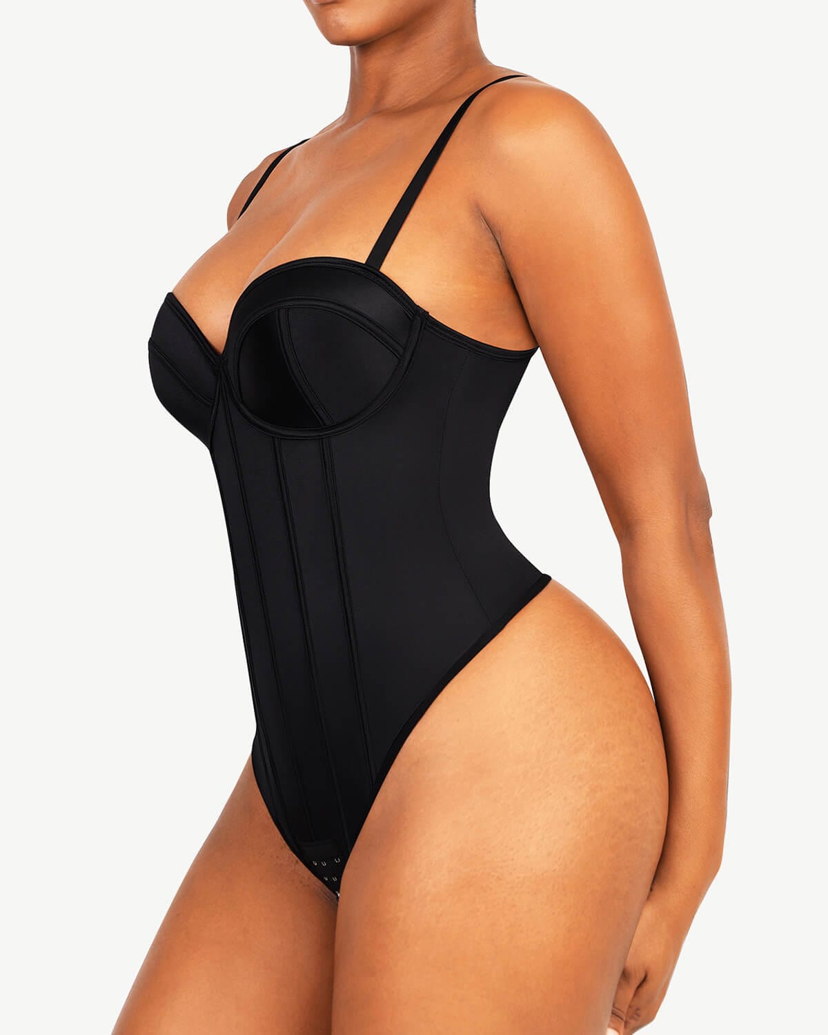 AirSlim® Retro Style Cupped Bra Free Bodysuit - Vintage Inspired Seamless Shapewear for Women | Perfect for Dresses, Evening Wear & Special Occasions
