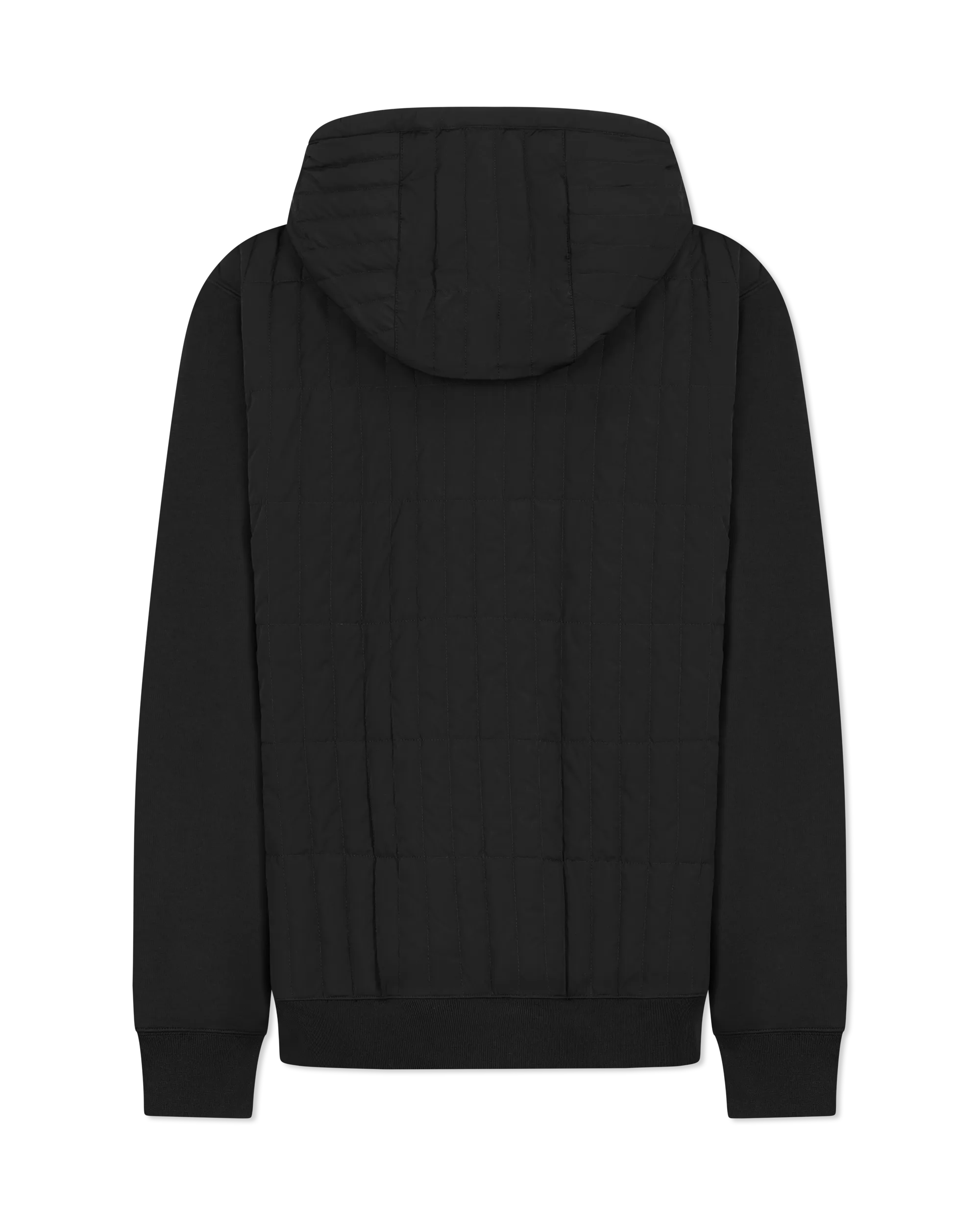 Cruz Zip Up Hybrid Vertical Quilt Hoodie - Lightweight & Stylish Jacket for Men & Women - Perfect for Outdoor Activities, Hiking & Casual Wear