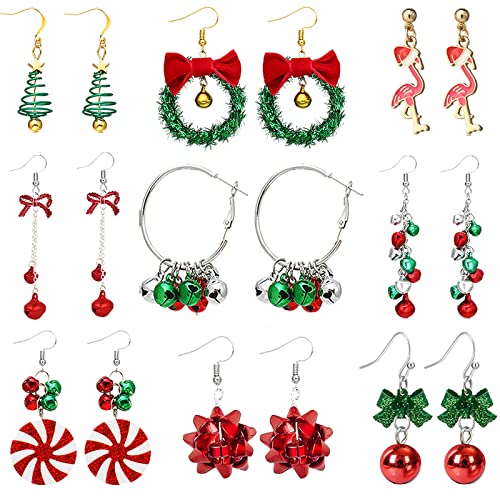 J:9pairs Christmas earrings