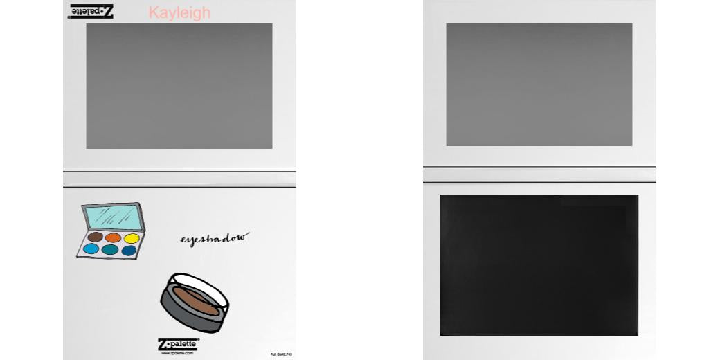 Custom Extra Large Z Palette - Magnetic Makeup Palette for Eyeshadows & Blush - Perfect for Professional Artists & Travel