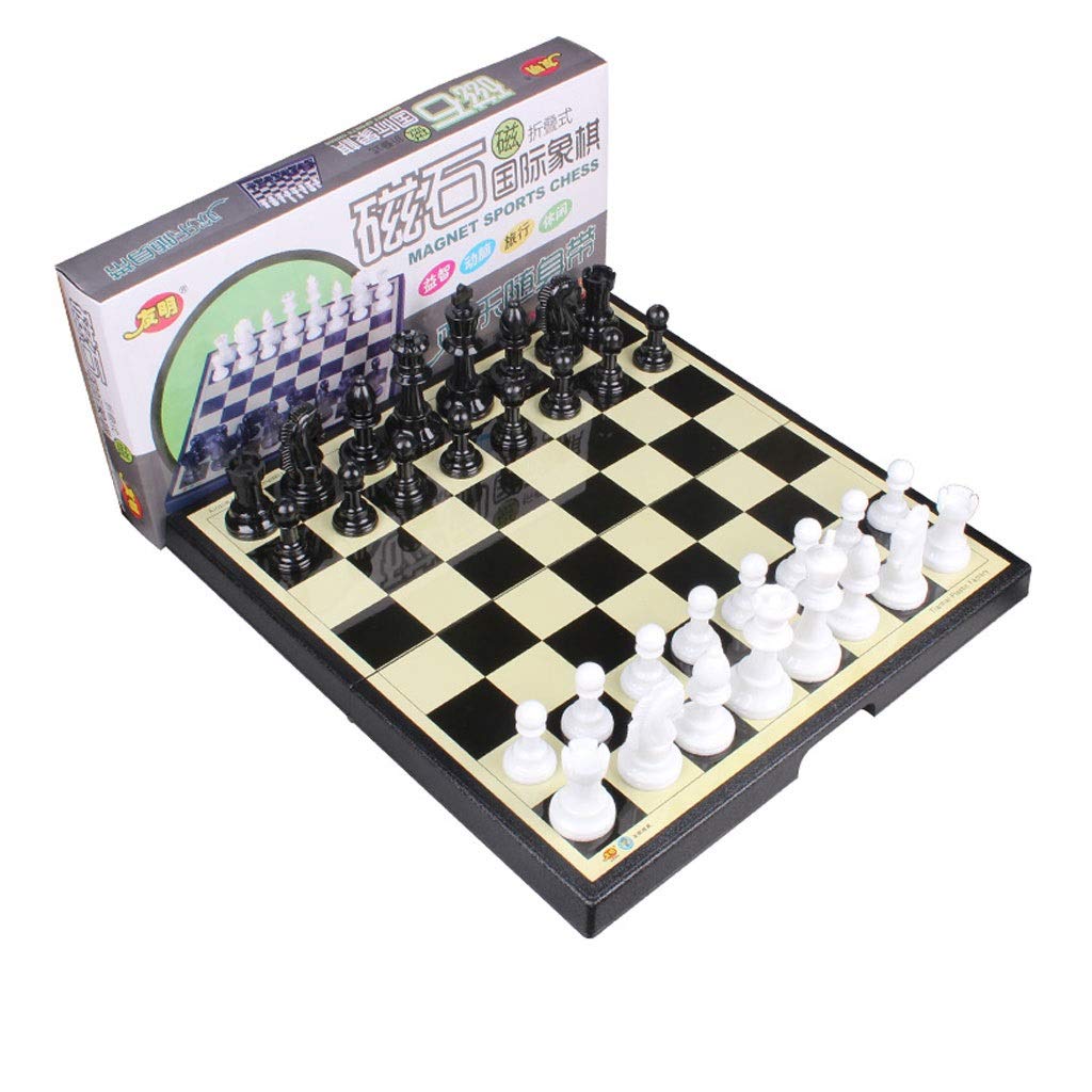 Magnetic Chess Set with Foldable Board - 37cm Portable Travel Chess Game for Adults & Kids - Perfect for Home, Office, Camping & Outdoor Play