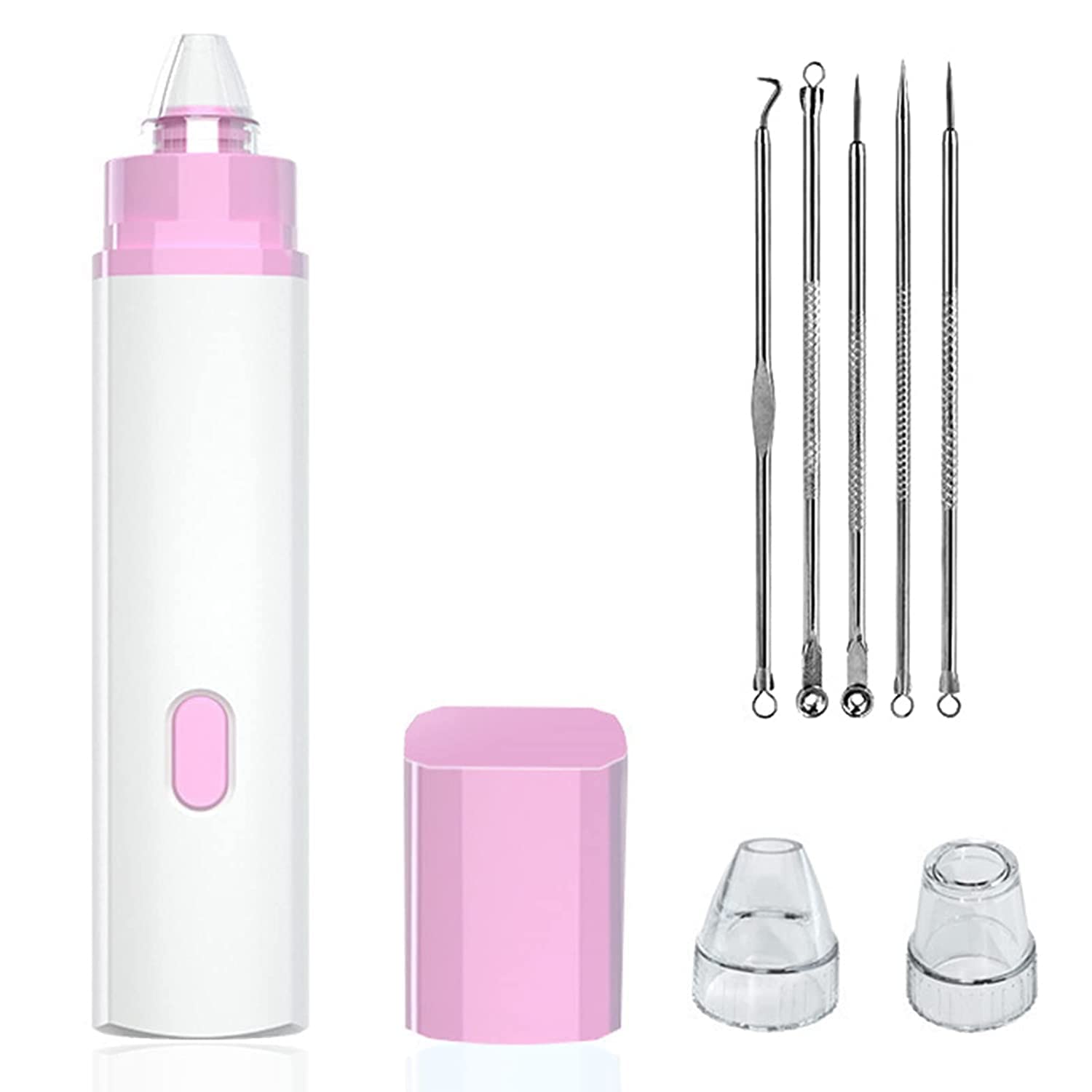 Professional Blackhead Remover Tool Kit - 3 in 1 Vacuum Suction Nozzles for Deep Pore Cleansing, Oil & Blackhead Removal - Perfect for Facial Spa & At-Home Skincare Routine