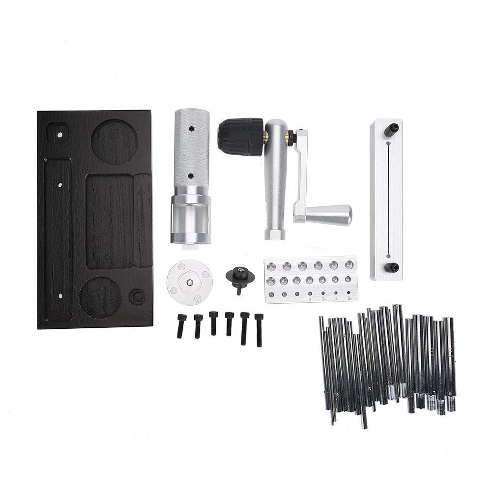 Stainless Steel Jump Ring Maker Tool - Manual Jewelry Making Machine with 20 Mandrel Accessories for DIY Bracelets, Necklaces & Craft Projects