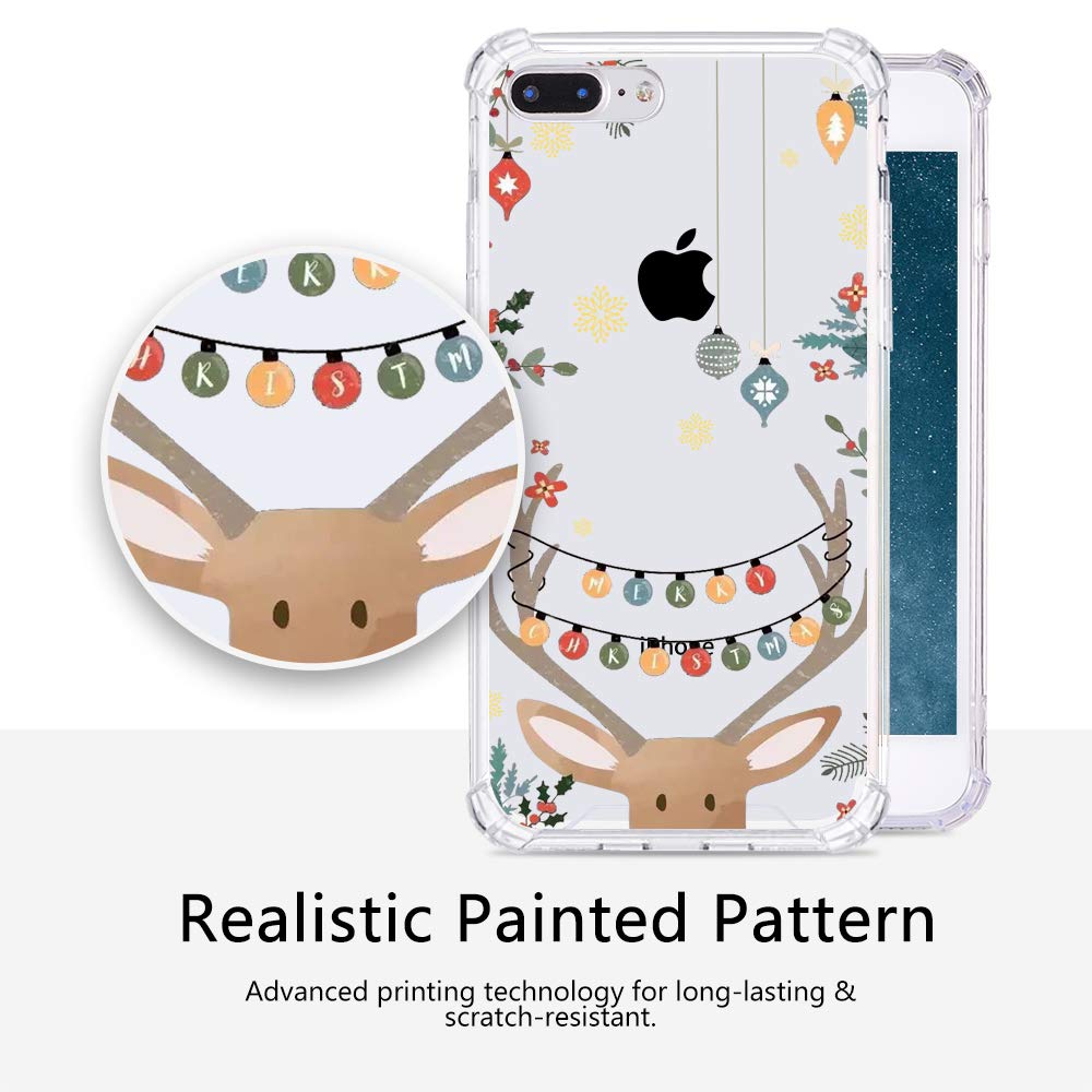 Festive Christmas Phone Case for iPhone 11 - Soft Flexible TPU Bumper with Shockproof & Anti-Fall Protection | Cute Holiday Design for Women & Kids | Perfect Gift for Christmas Parties & Family Gatherings (6.1 inch, 2019 Model)