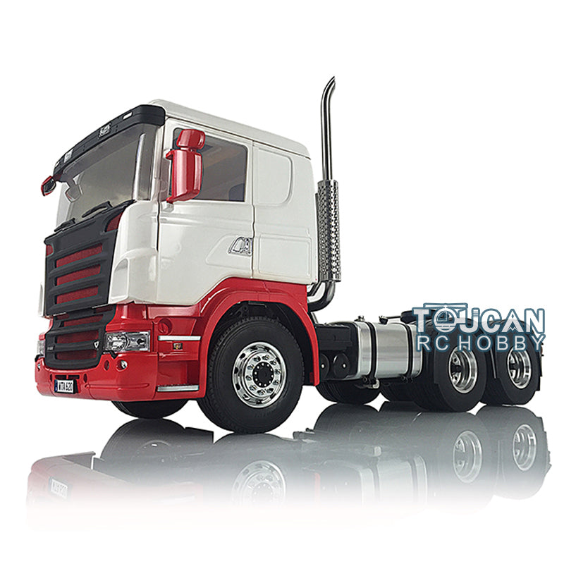1/14 LESU RC 6x6 Metal Chassis DIY Cabin 802A/802B/802C Tractor Truck Model Kit with Motor, Lock Differential & Servo - G6216 Chimney for Off-Road Adventure & Heavy Duty Simulation
