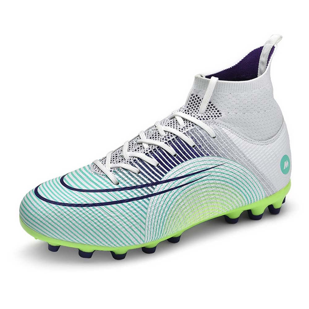 **Niber Series Boys' High-Top Soccer Cleats - AG Turf & Outdoor Soccer Shoes for Big Kids with Ankle Support - Perfect for Training, Matches & Indoor/Outdoor Play**