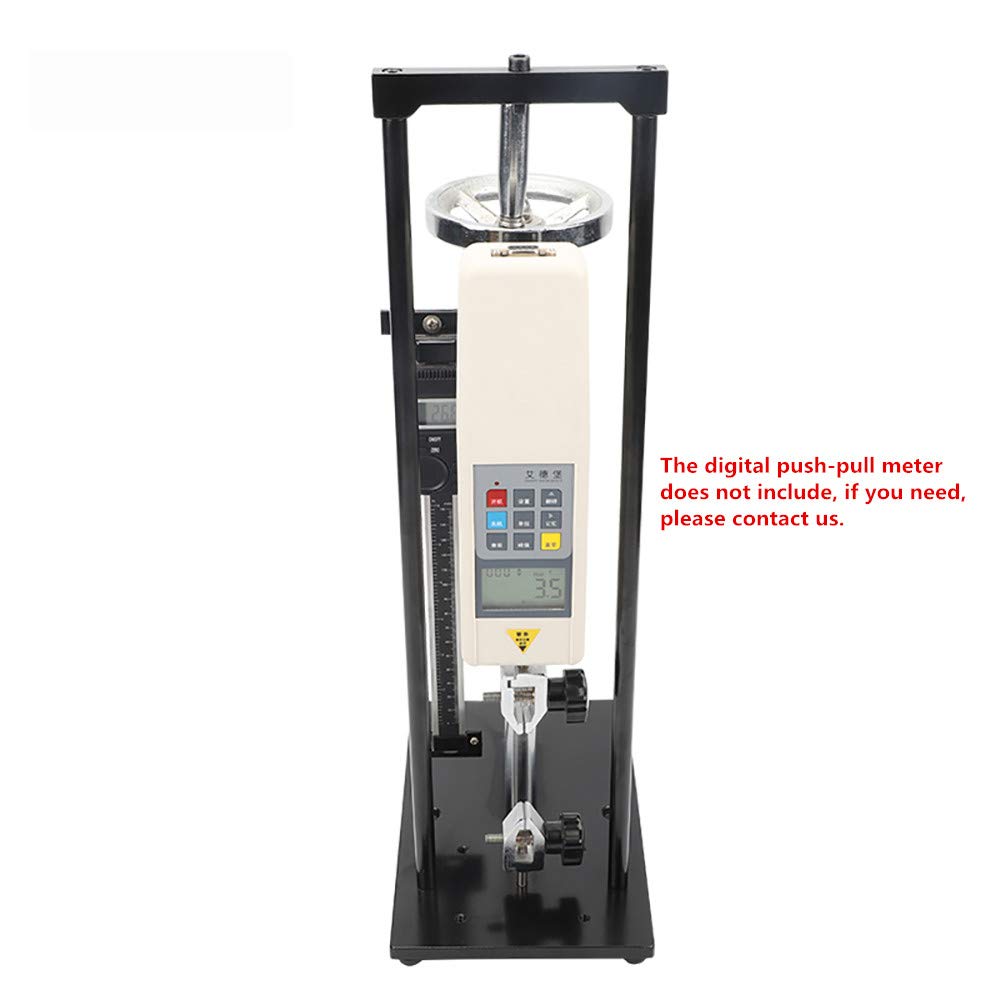 Digital Force Meter Test Stand - Vertical Spiral Push Pull Gauge with LCD Display for Tensile & Pressure Testing | Perfect for Material Strength Testing in Labs, Manufacturing & Quality Control