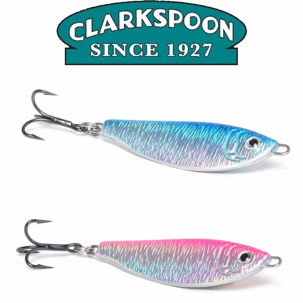 Clark Spoon PJ15 Pogie Jig 1.5oz Fishing Lure - Saltwater & Freshwater Bass Fishing Jig for Casting and Trolling